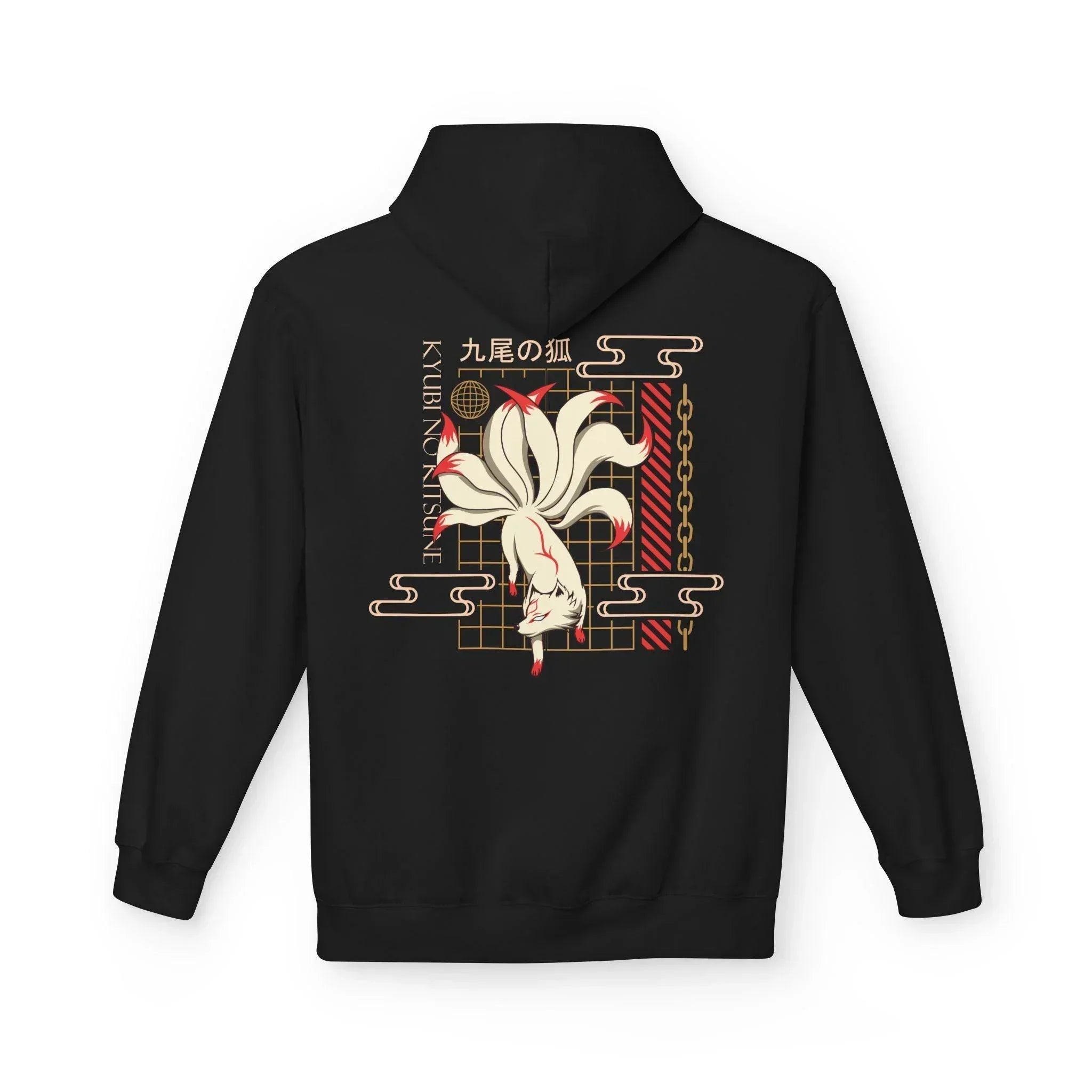 Kyubi No Kitsune Japanese Streetwear Fleece Hoodie – Ultimate Comfort Meets Stylish Design