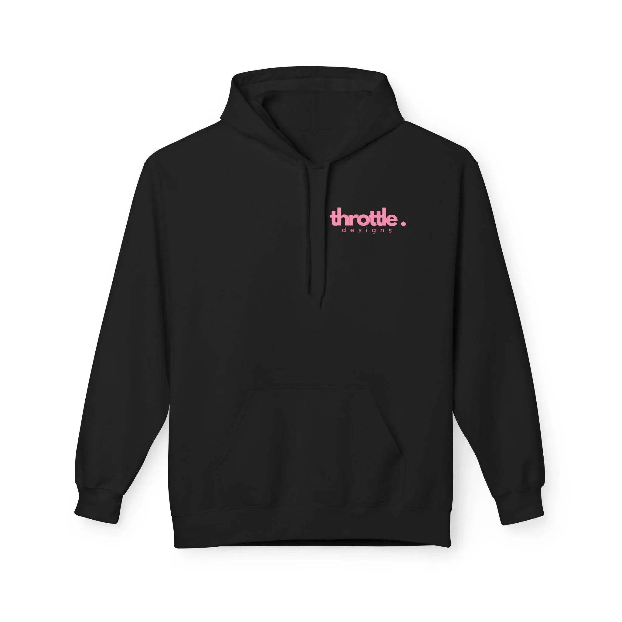 Cozy Chic Skull & Pink Floral Fleece Hoodie