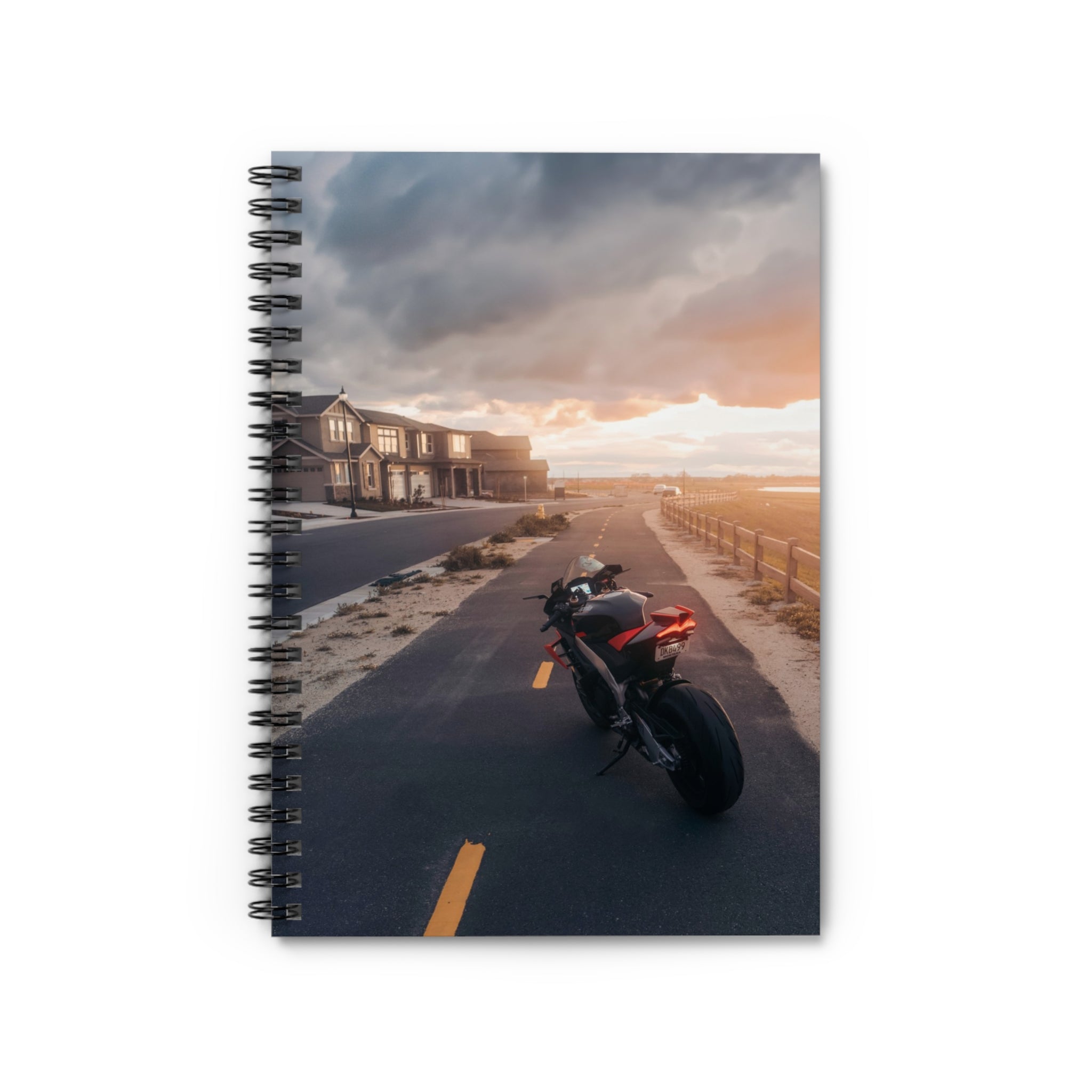 Aprilia RSV4 1100 Factory Motorcycle Spiral Notebook #019 - Throttle Designs