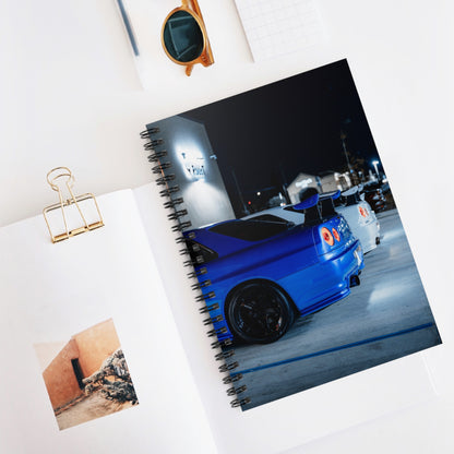 Nissan GTR R34 Automotive Spiral Notebook #008 - Throttle Designs