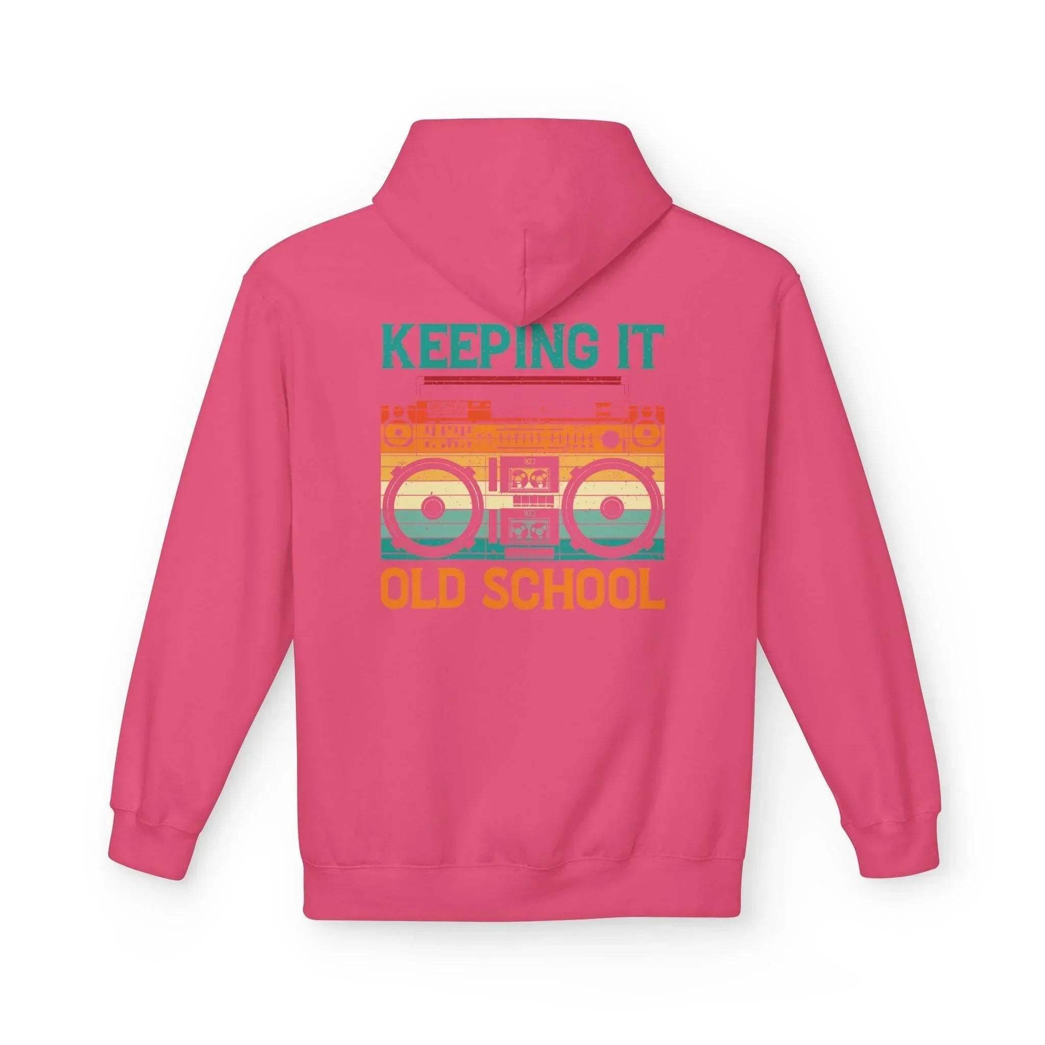 Ultimate Comfort Premium Old School Boombox Fleece Hoodie