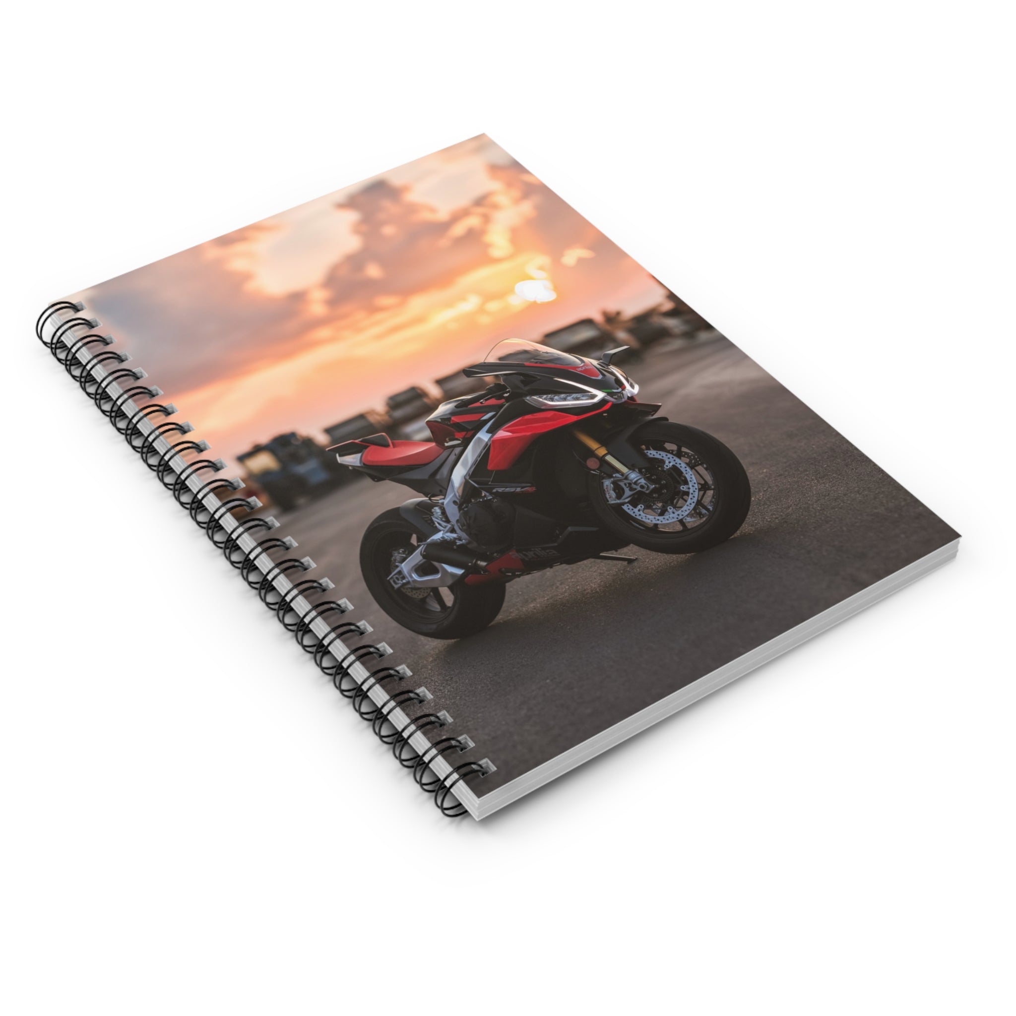 Aprilia RSV4 1100 Factory Motorcycle Spiral Notebook #029 - Throttle Designs