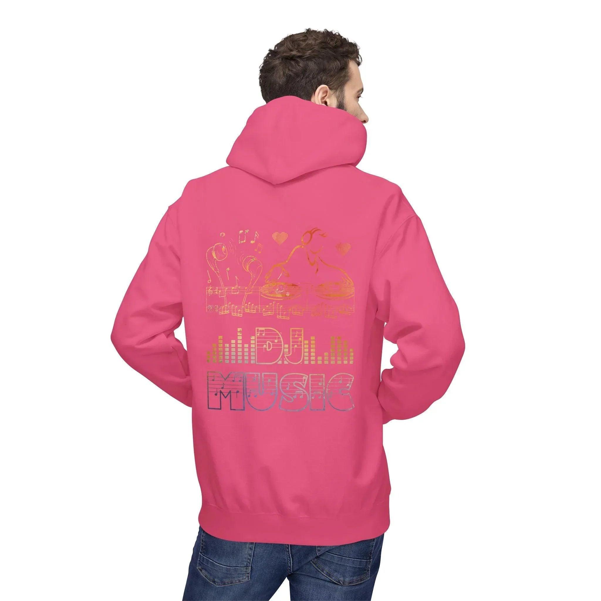 Ultimate DJ Music Lover's Fleece Hoodie: Comfort Meets Style