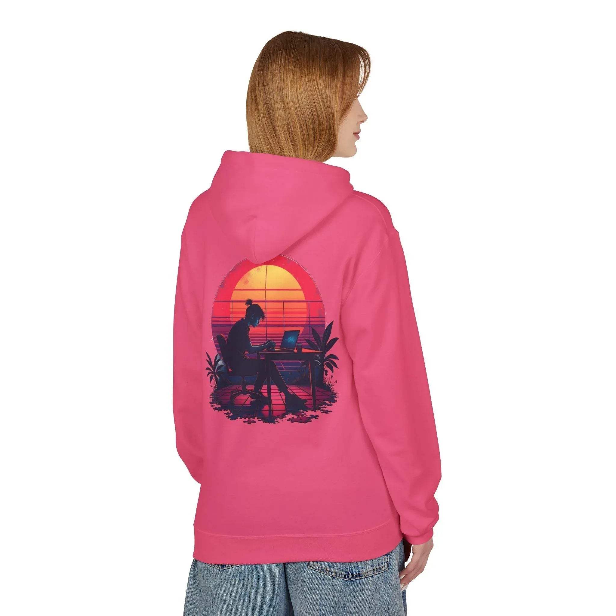 Ultimate Retro Programmer Fleece Hoodie for Comfort and Style