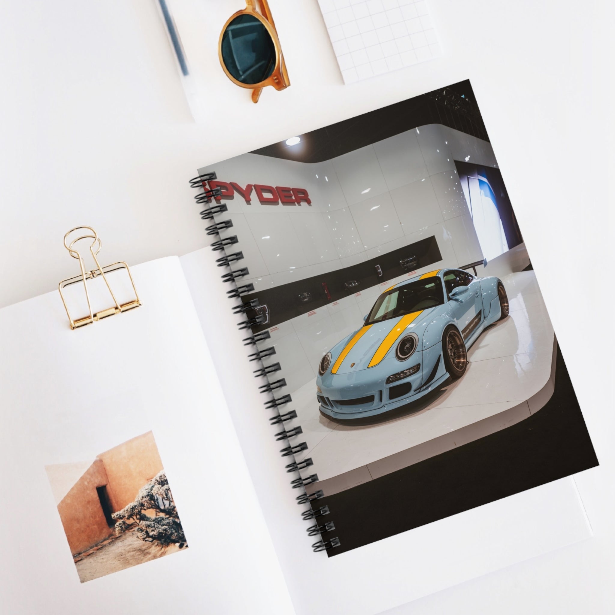 Porsche 911 Carrera 4 Automotive Spiral Notebook #001 - Throttle Designs