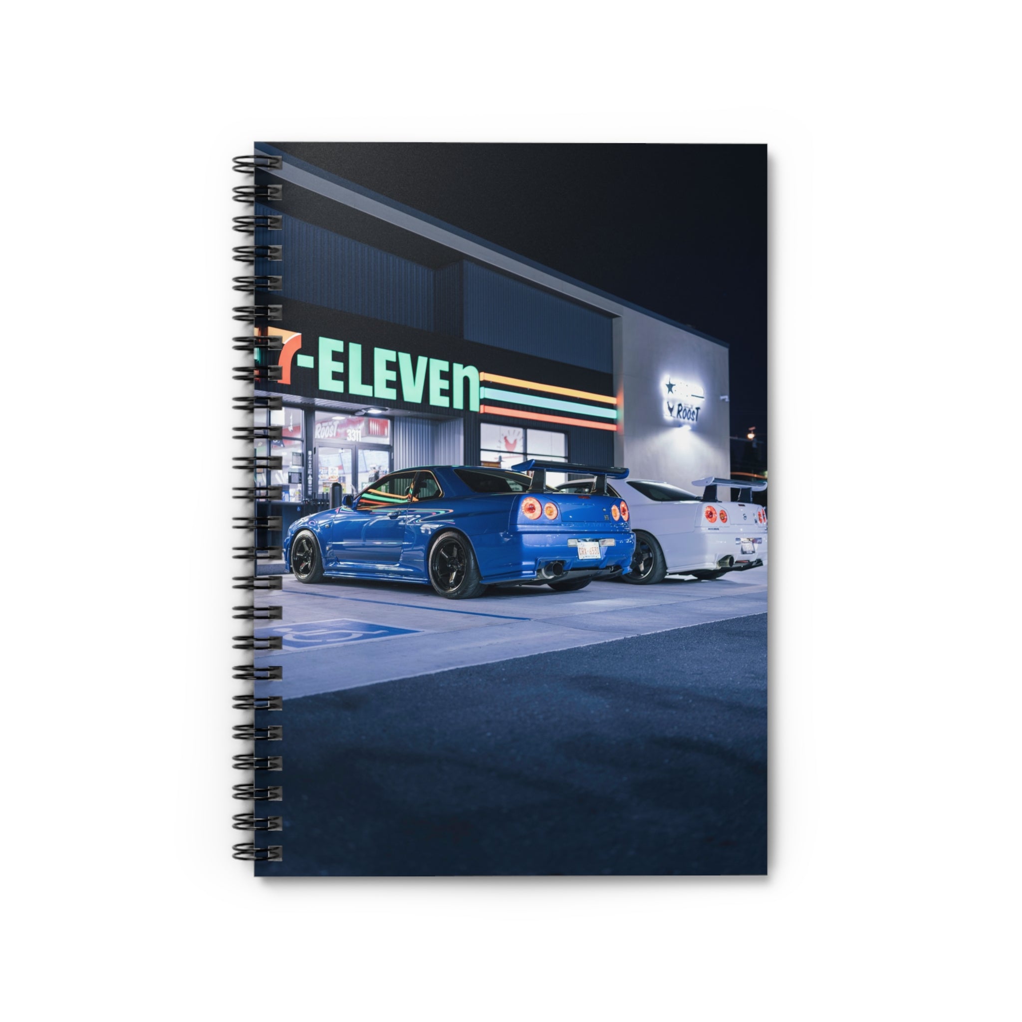 Nissan GTR R34 Automotive Spiral Notebook #006 - Throttle Designs