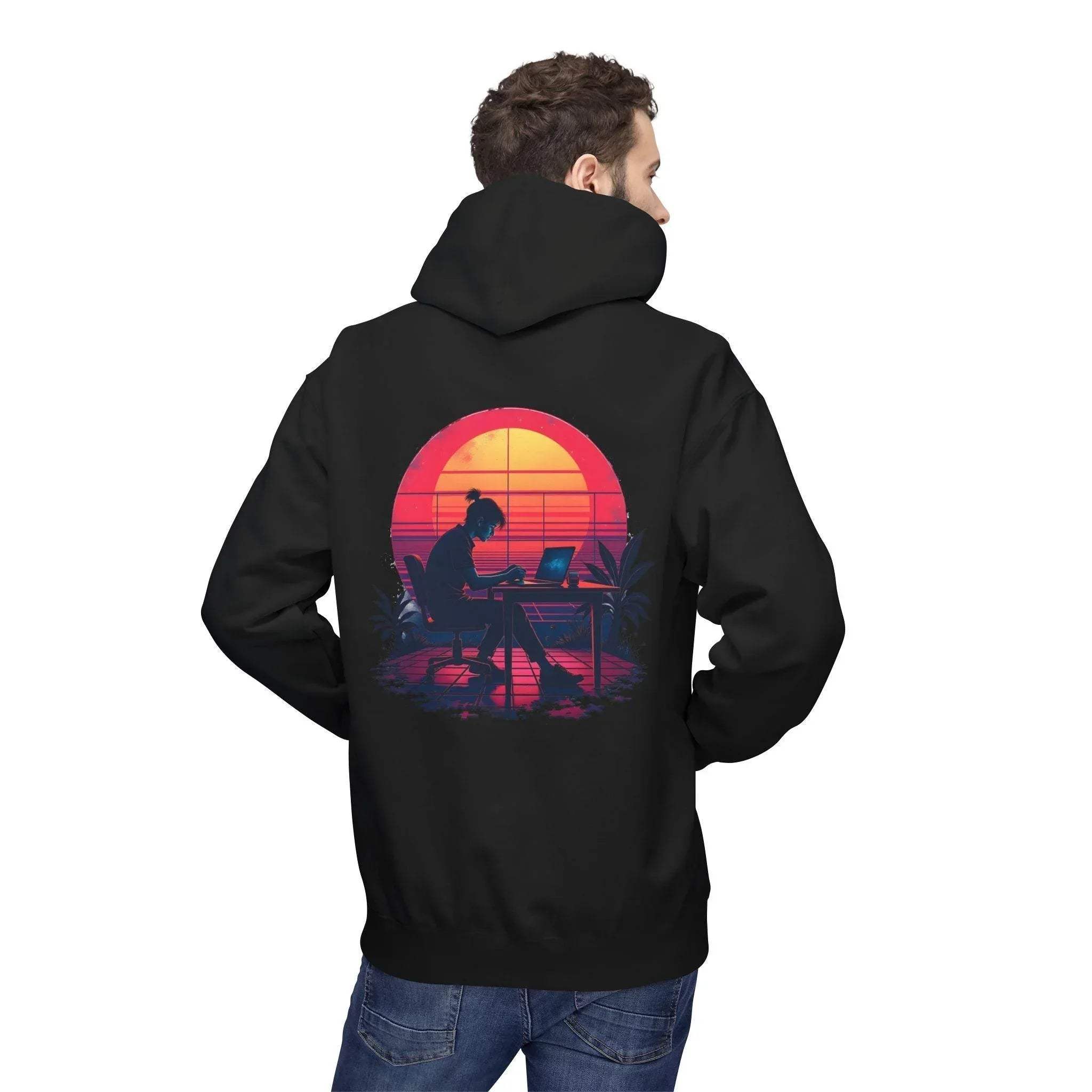 Ultimate Retro Programmer Fleece Hoodie for Comfort and Style