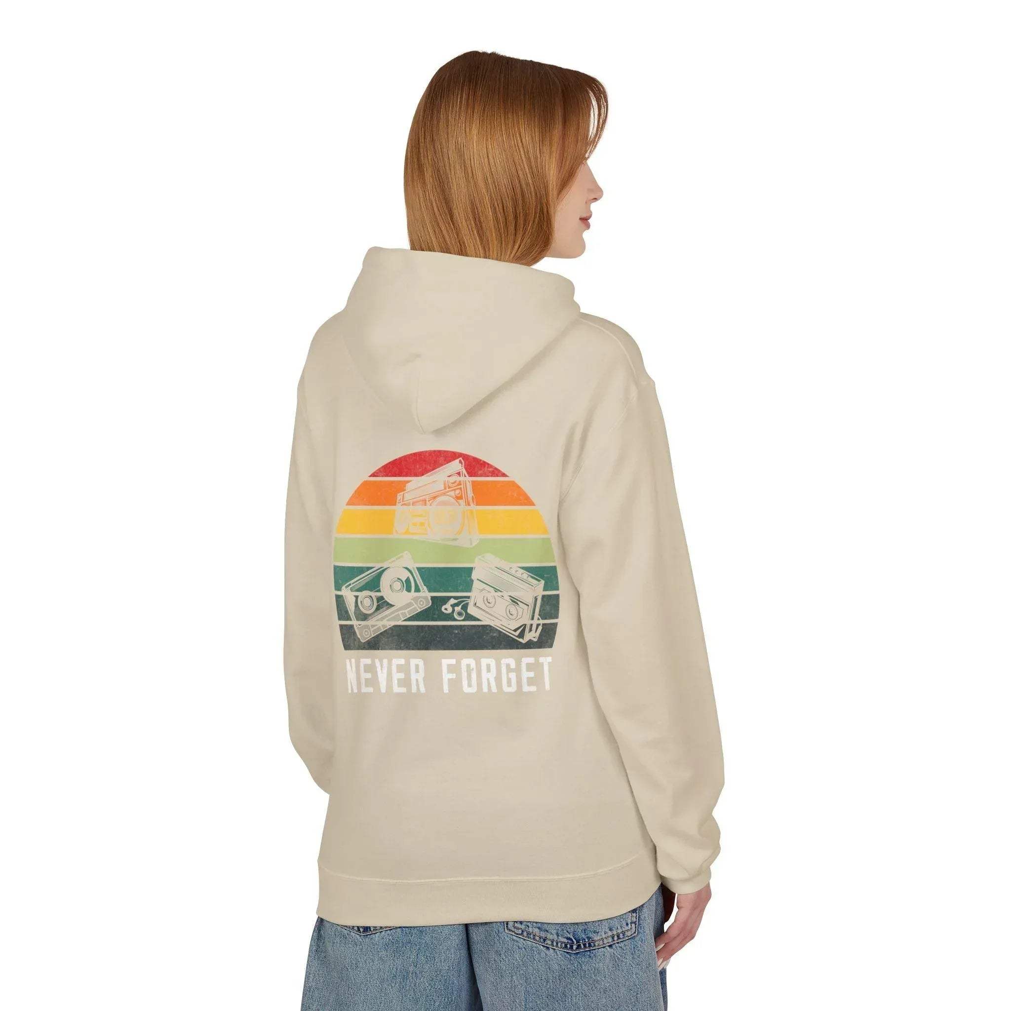 Cozy Vintage Vibes Music Fleece Hoodie for Ultimate Comfort