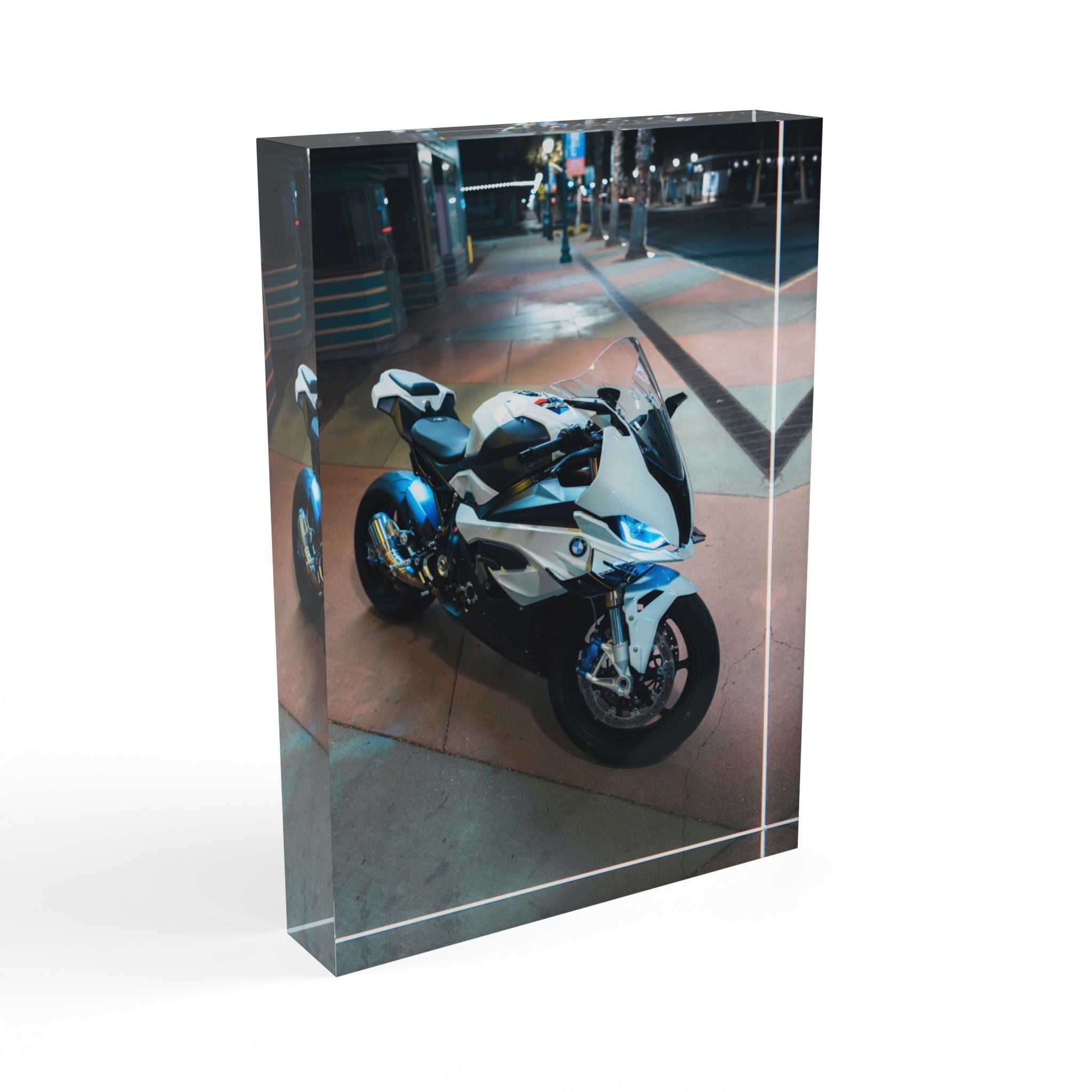 BMW S1000RR Motorcycle Acrylic Photo Block #064 - Throttle Designs