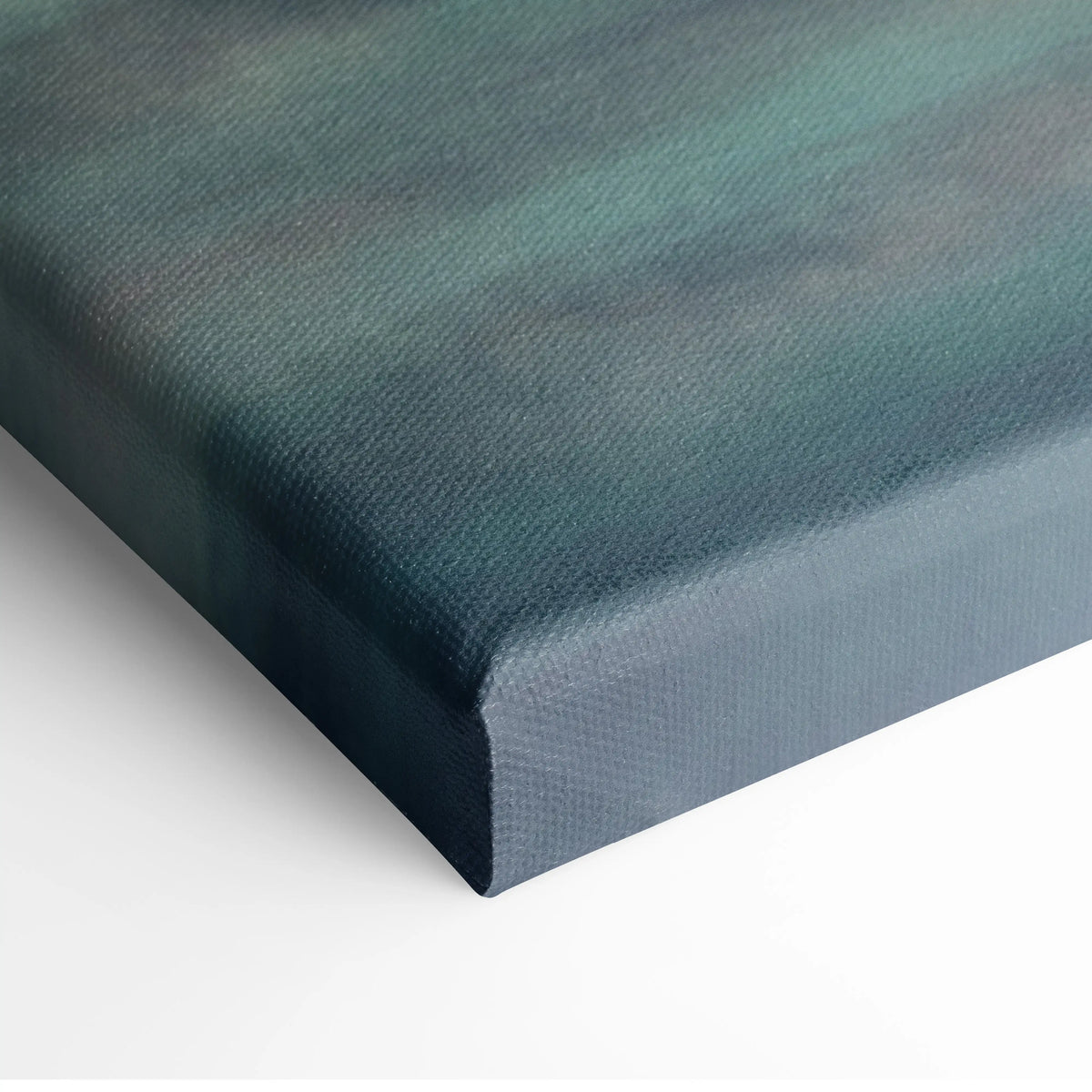Ferrari 812 superfast inspired canvas art with textured weave in deep teal to muted green for premium wall decor