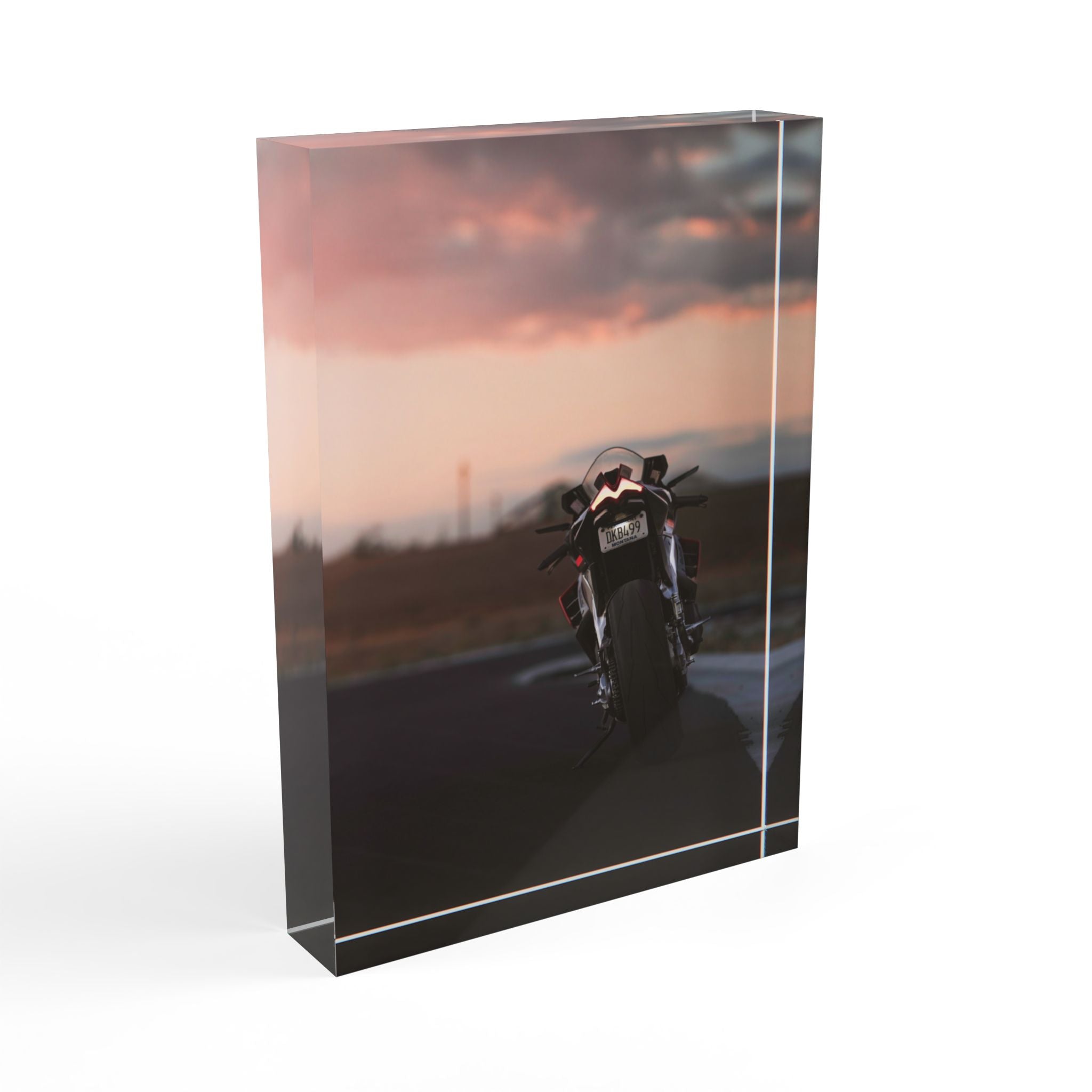 Aprilia RSV4 Motorcycle Acrylic Photo Block #006 - Throttle Designs