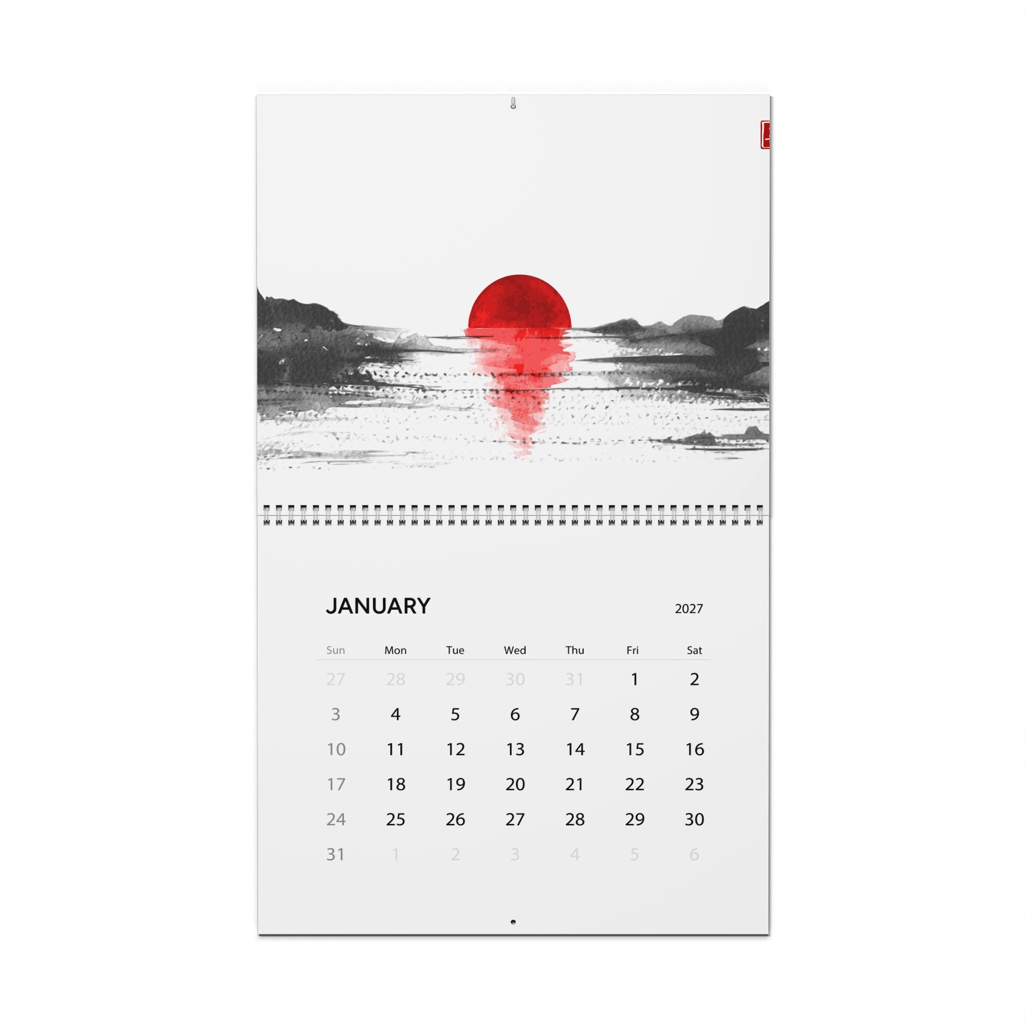 2027 Japan Inspired Wall Calendar – Japanese Aesthetic Artwork & Colorful Cultural Designs