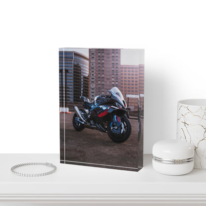 BMW M1000RR Motorcycle Acrylic Photo Block #009 - Throttle Designs