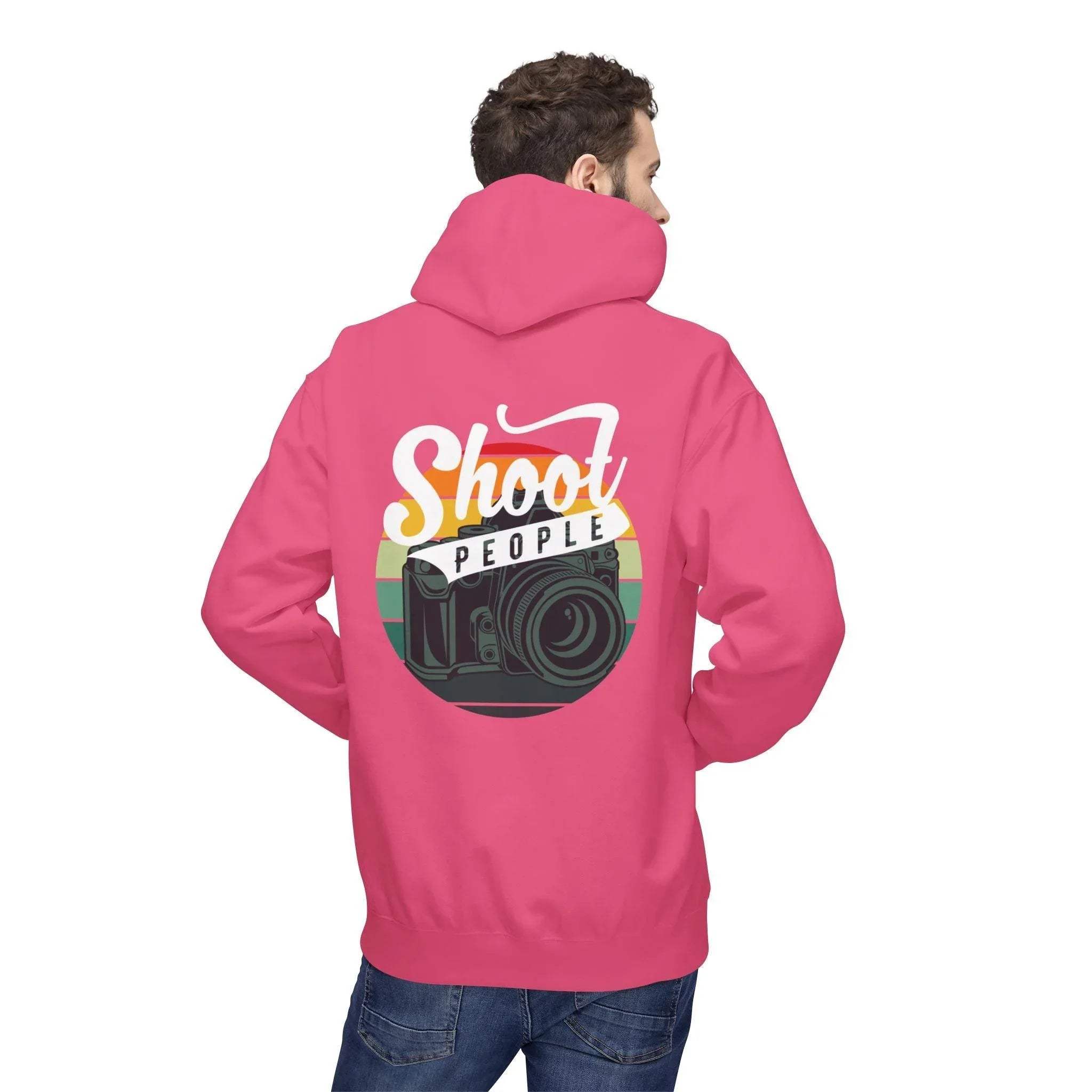 Creative Photographer's "Shoot People" Fleece Hoodie for Ultimate Comfort and Style