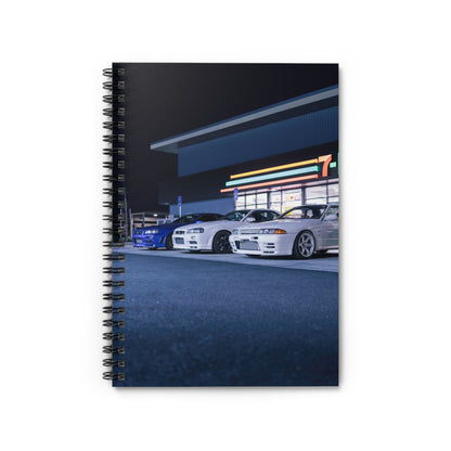 Nissan GTR R34 and R32 Automotive Spiral Notebook #001 - Throttle Designs