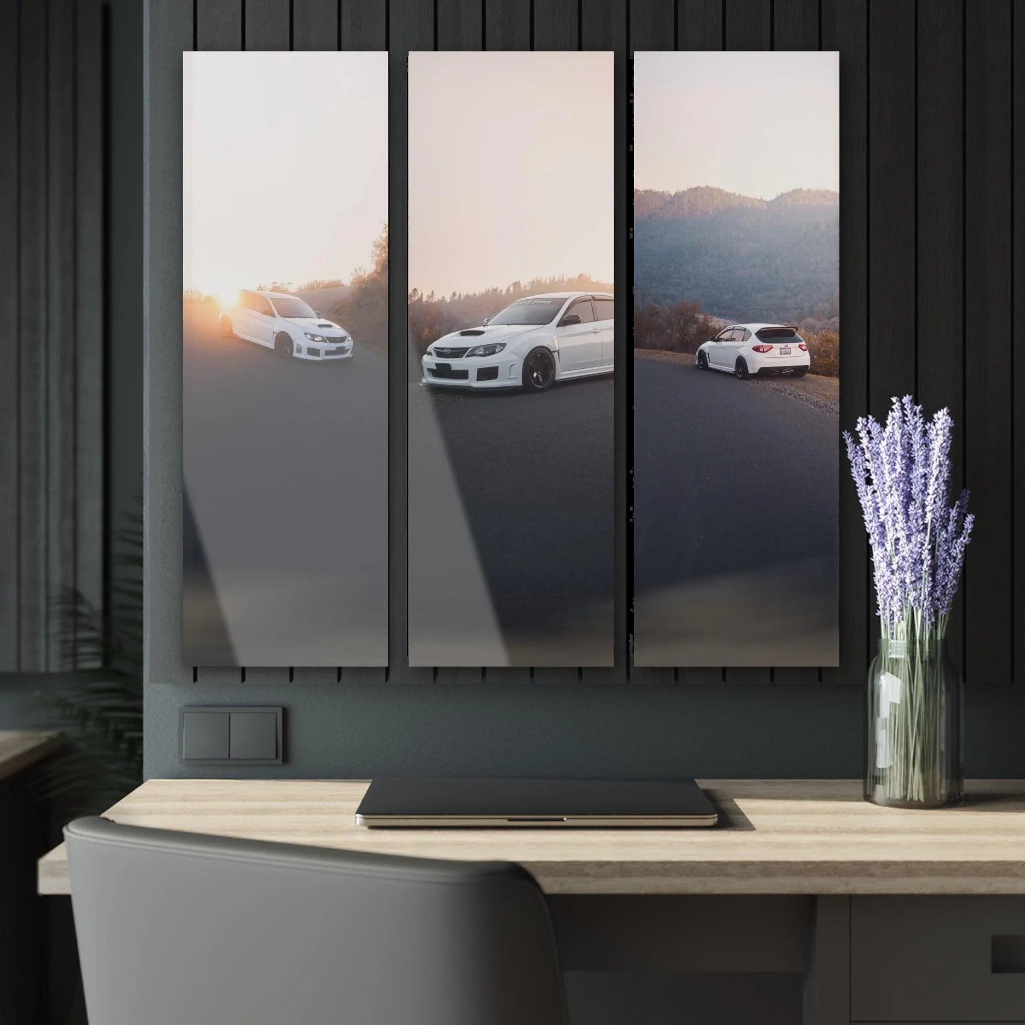 Subaru WRX STI 3-Piece Acrylic Wall Art #002 for Car Lovers