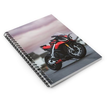 Aprilia RSV4 1100 Factory Motorcycle Spiral Notebook #004 - Throttle Designs