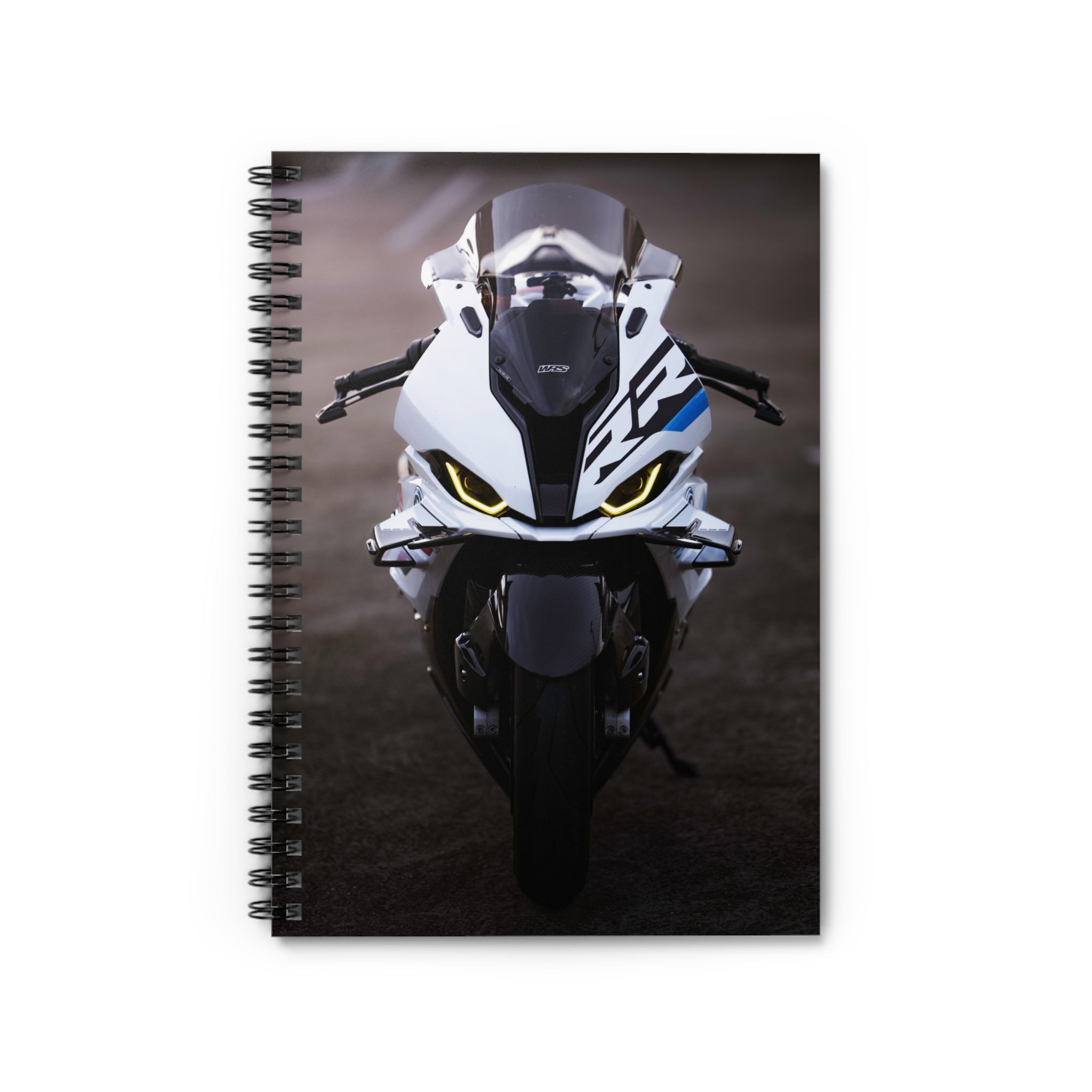 BMW S1000RR Drag Spec Motorcycle Spiral Notebook #017 - Throttle Designs