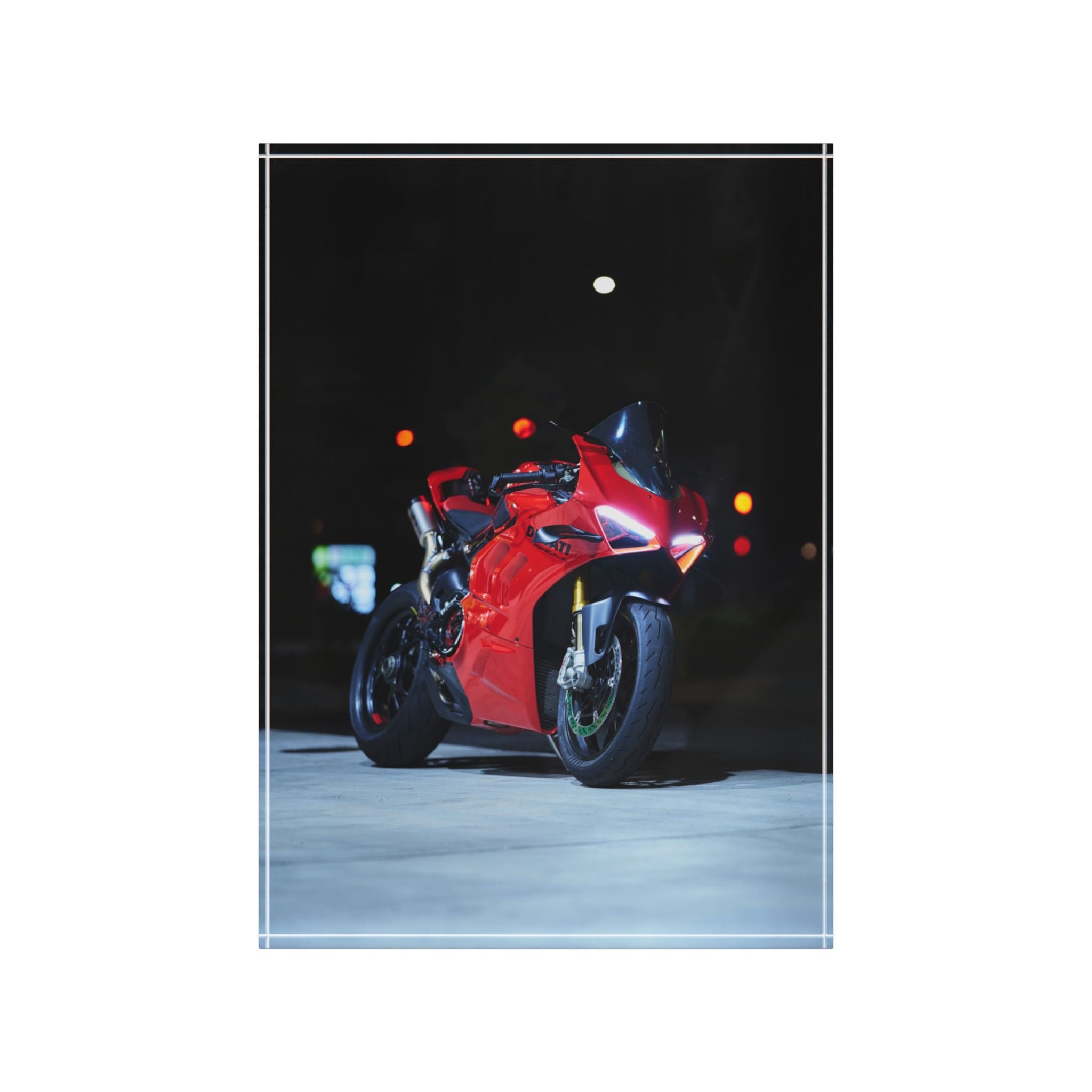 Ducati V4S Motorcycle Acrylic Photo Block #002 - Throttle Designs