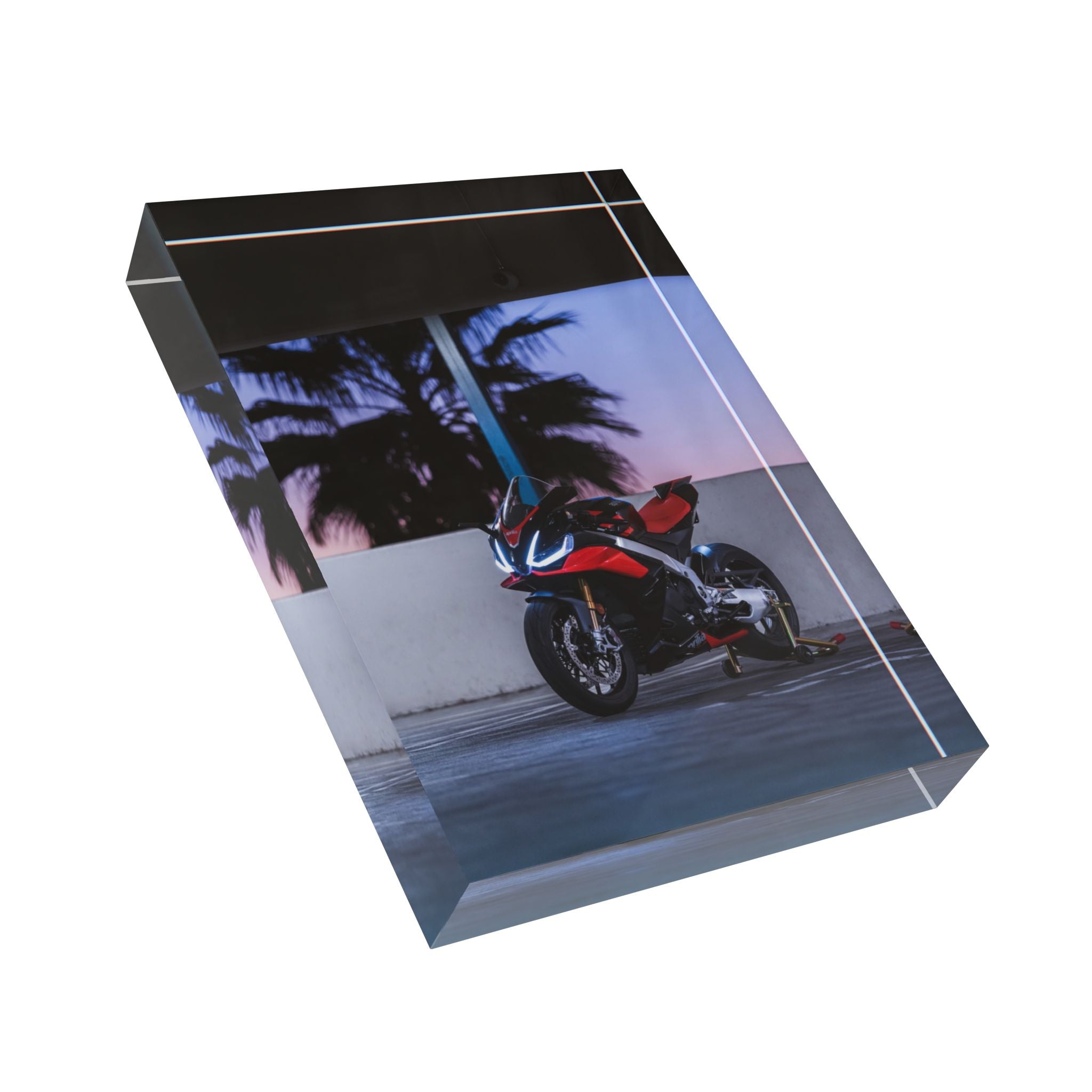 Aprilia RSV4 Motorcycle Acrylic Photo Block #003 - Throttle Designs