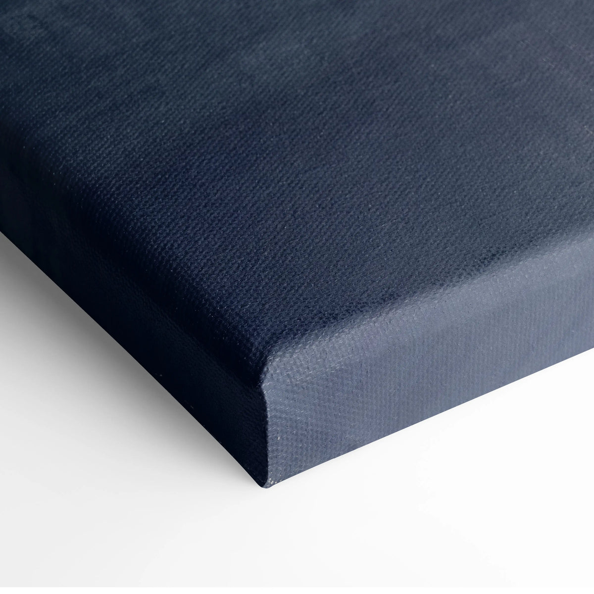 Dark navy koenigsegg jesko inspired supercar canvas art with textured woven surface and slightly raised edges