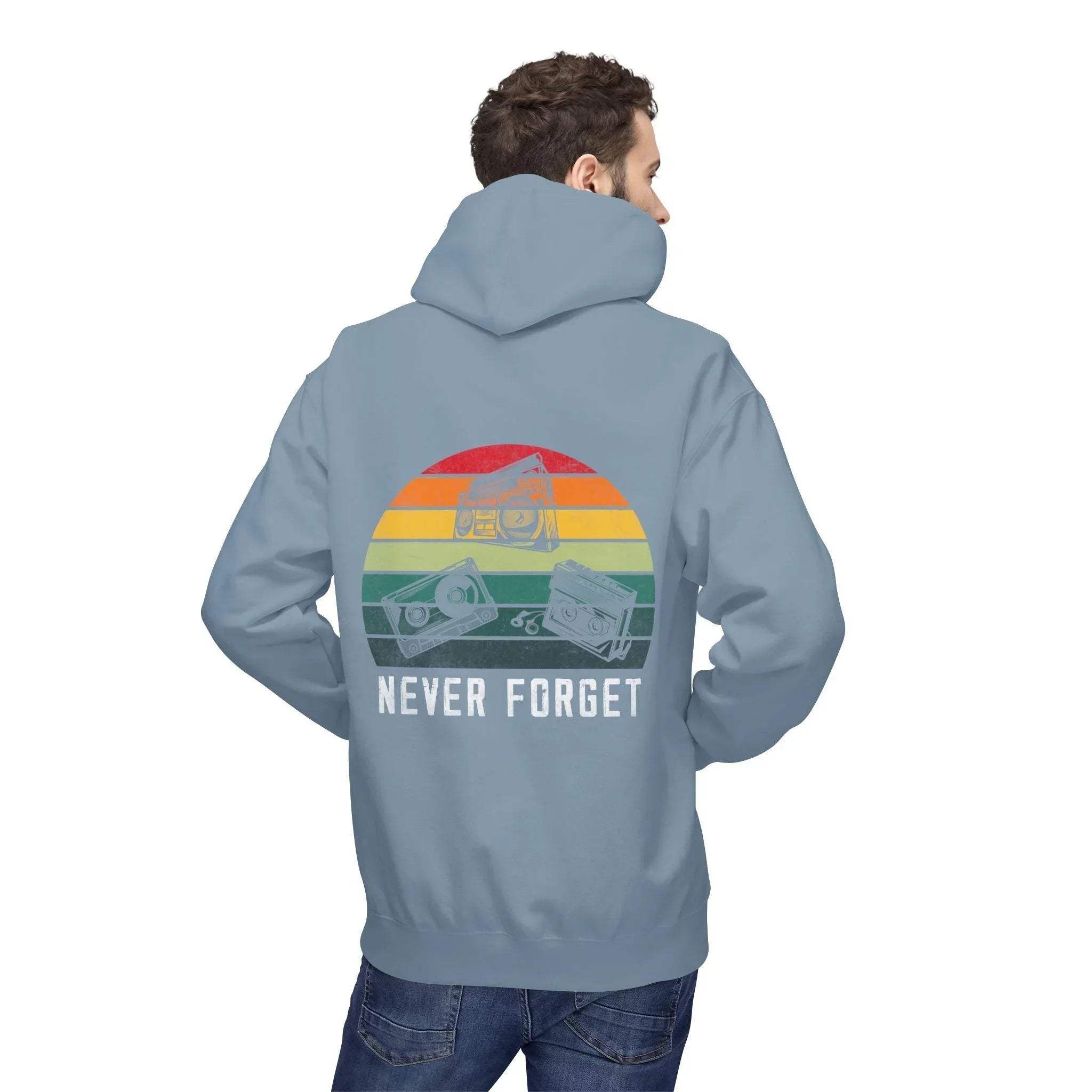 Cozy Vintage Vibes Music Fleece Hoodie for Ultimate Comfort