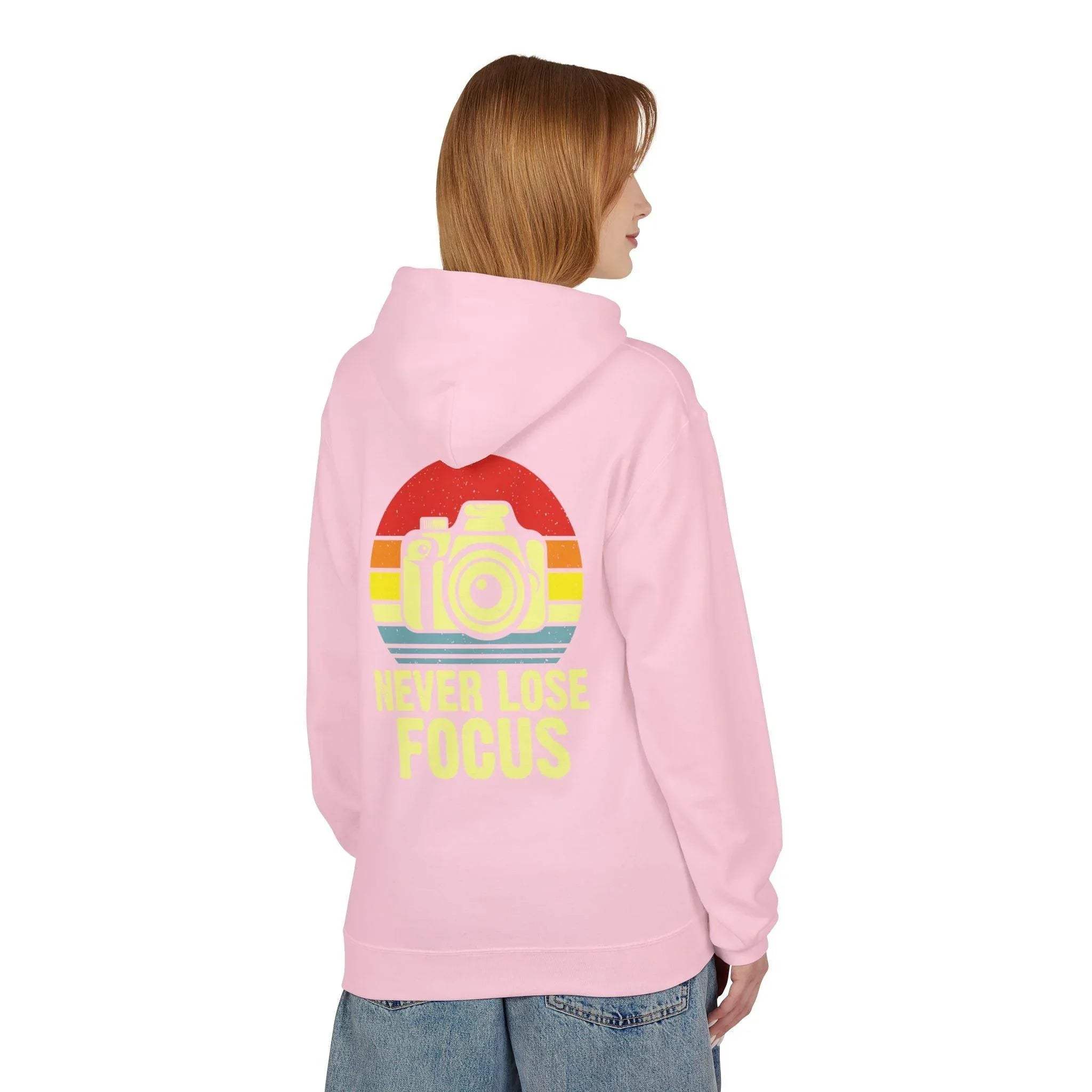 Ultimate Comfort Hoodie for Photographers: "Stay Focused" Fleece Design