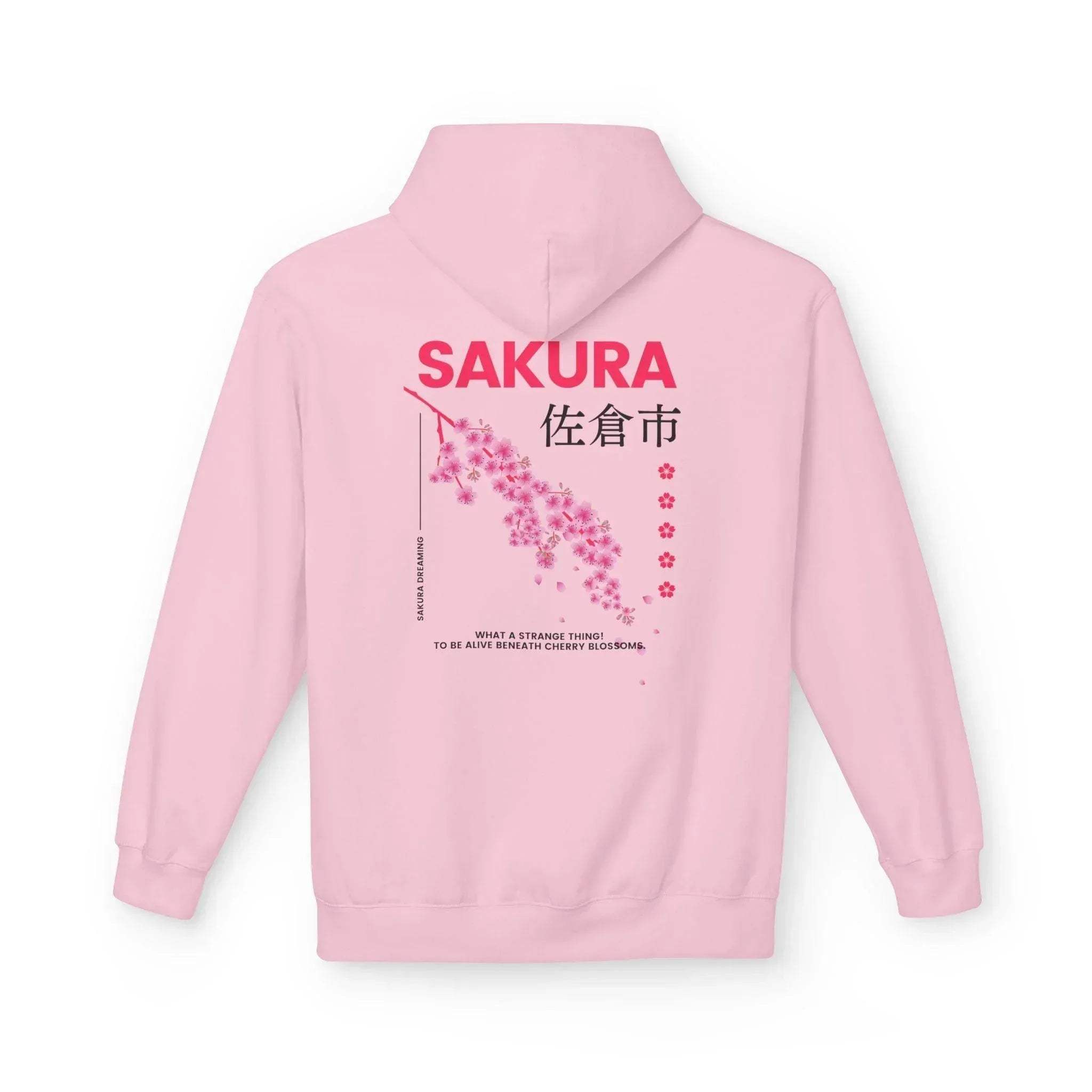 Cozy Sakura Blossom Fleece Hoodie for Ultimate Comfort