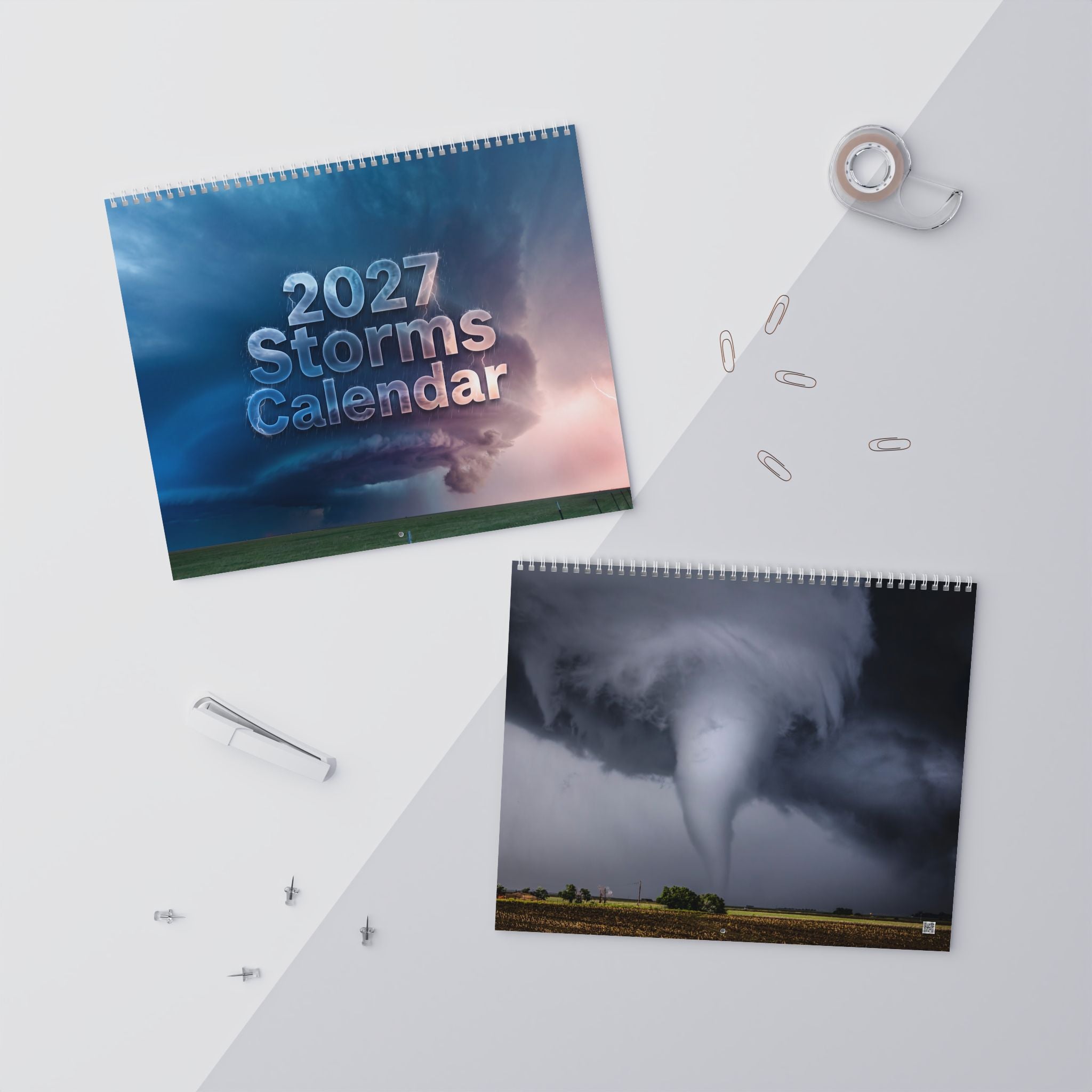 2027 Storm Artwork Wall Calendar – Dramatic Skies, Lightning & Powerful Weather Art Collection