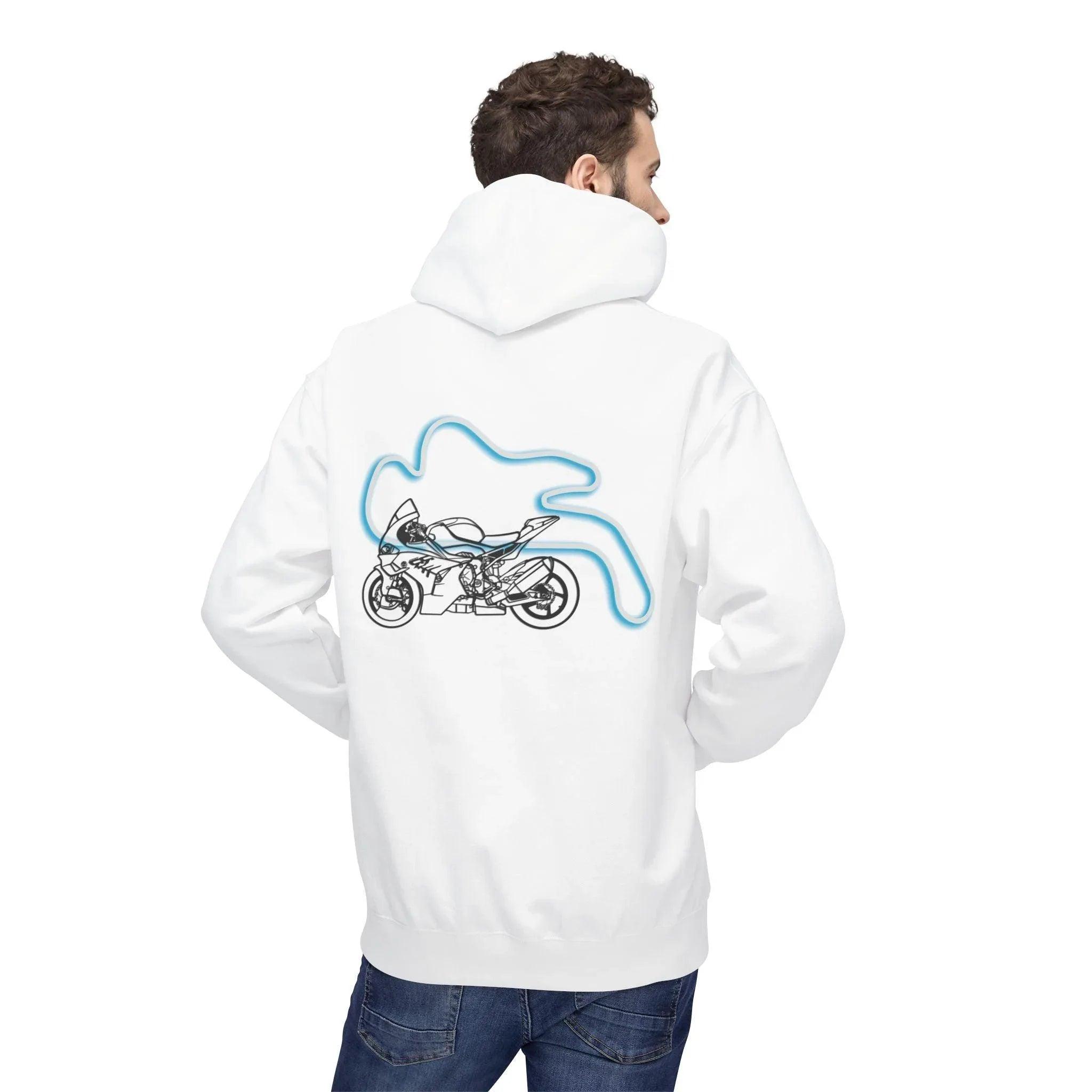 BMW Inspired M1000RR Fleece Hoodie Comfort and Style for Motorsport Enthusiasts