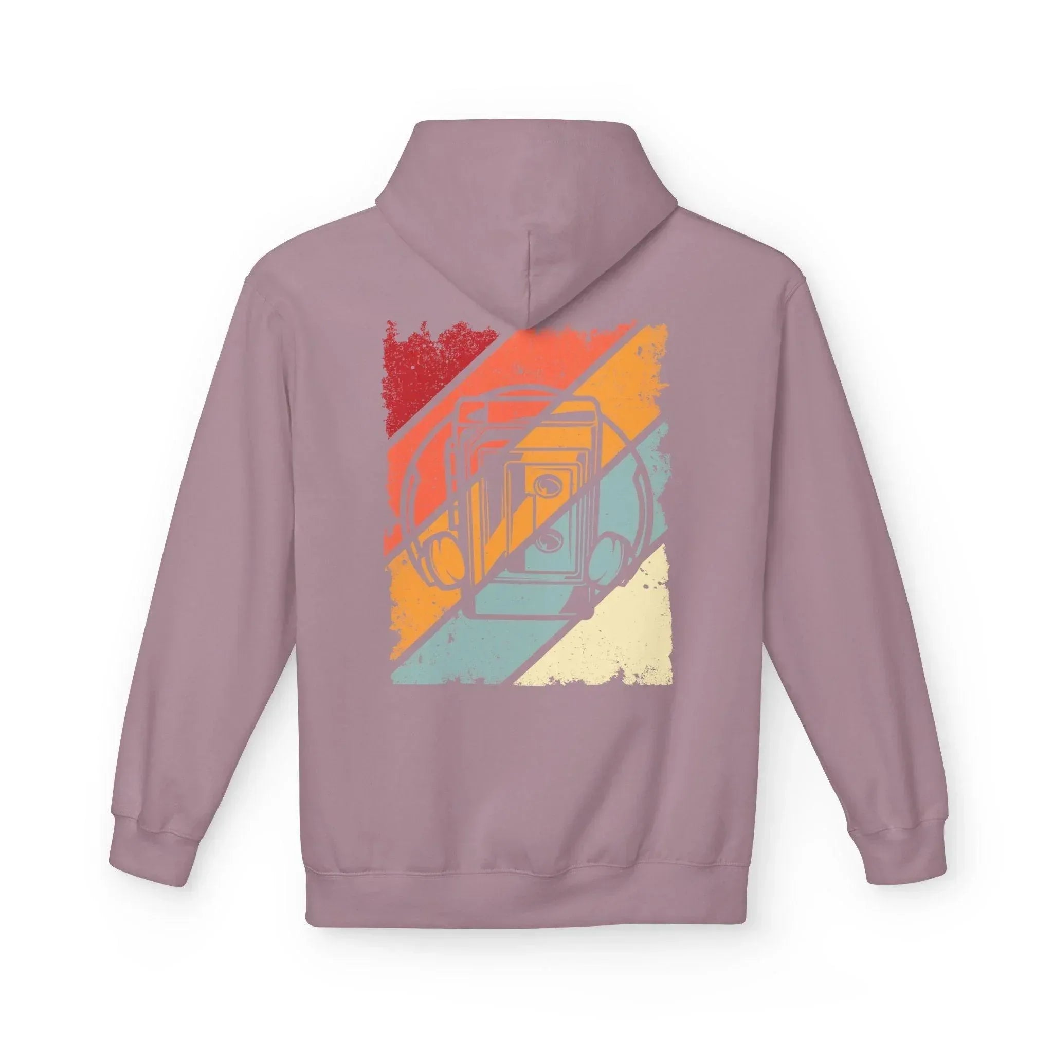 Cozy Vintage Walkman Fleece Hoodie - Stylish Comfort for Cold Days