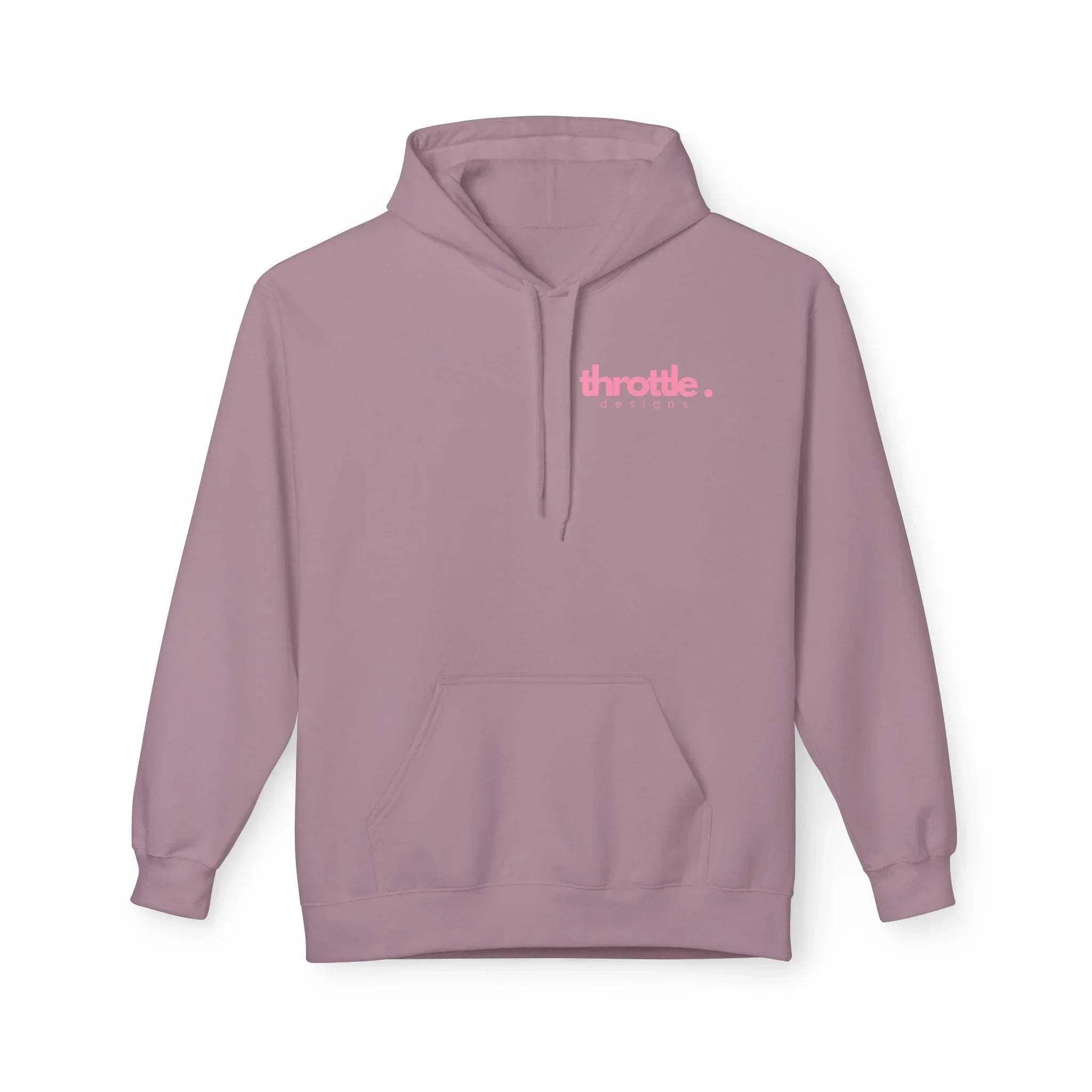Cozy Chic Skull & Pink Floral Fleece Hoodie