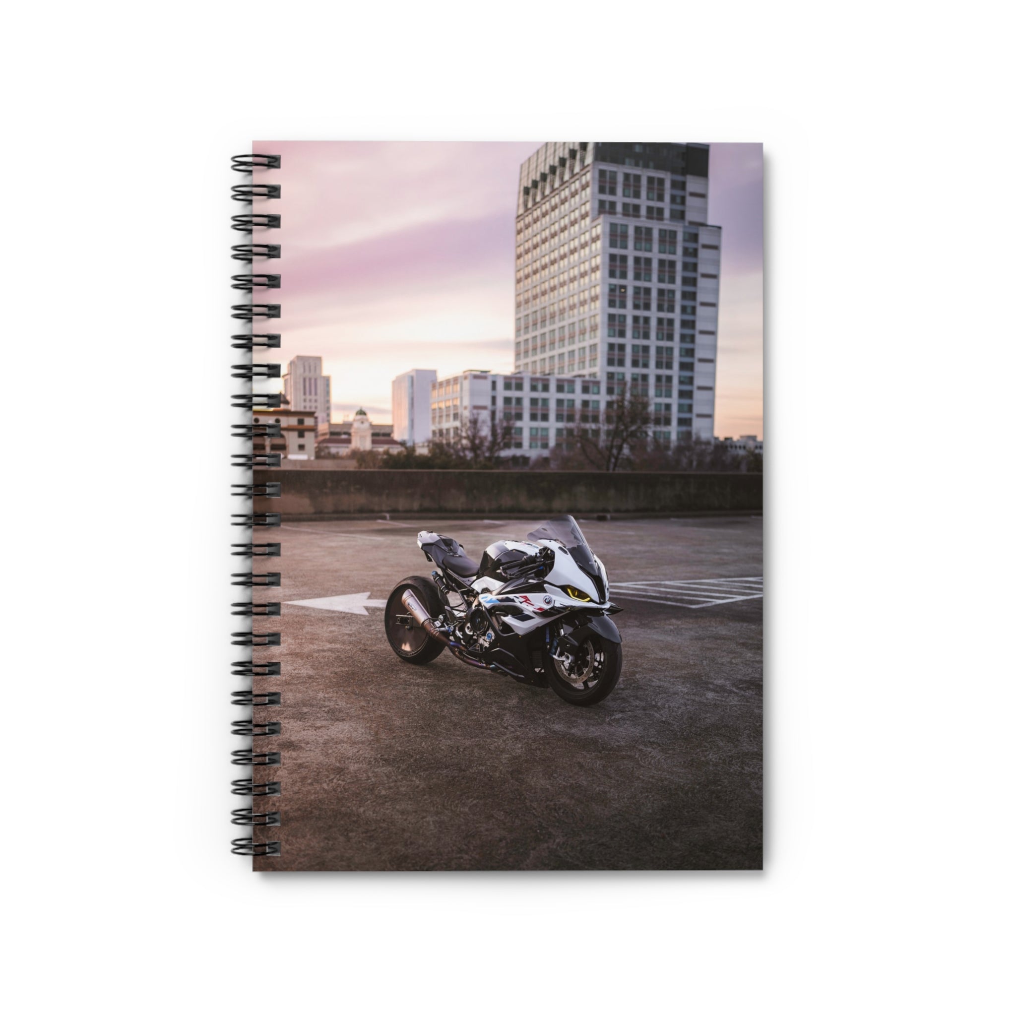 BMW S1000RR Drag Spec Motorcycle Spiral Notebook #013 - Throttle Designs