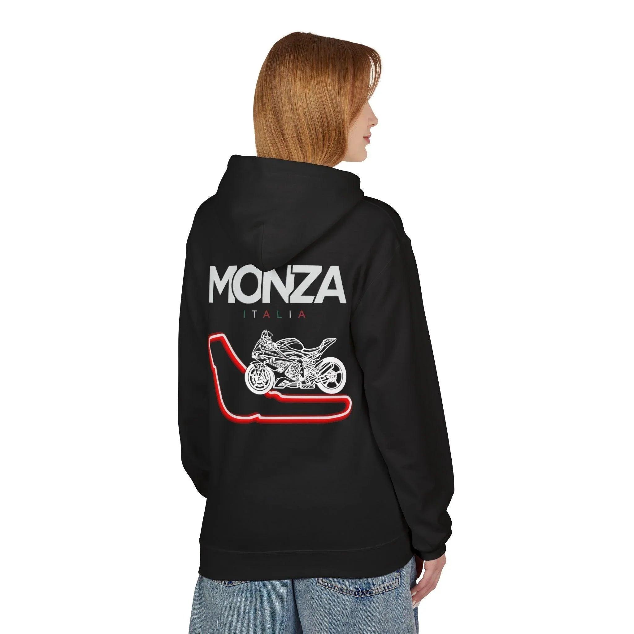 BMW Inspired S1000RR Monza Italia Fleece Hoodie Red Edition for Riders