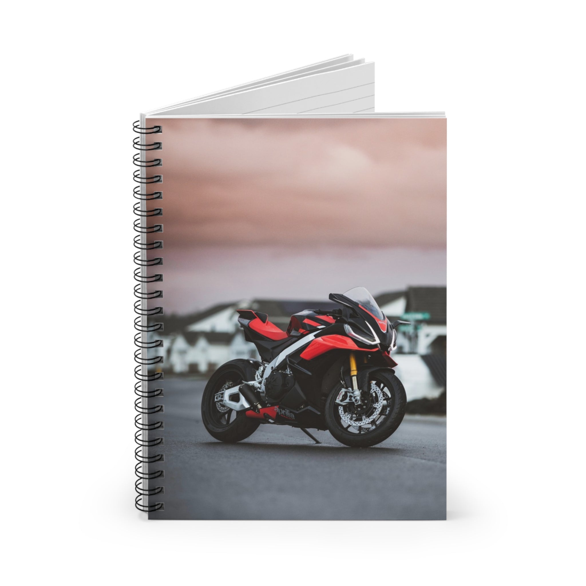 Aprilia RSV4 1100 Factory Motorcycle Spiral Notebook #002 - Throttle Designs