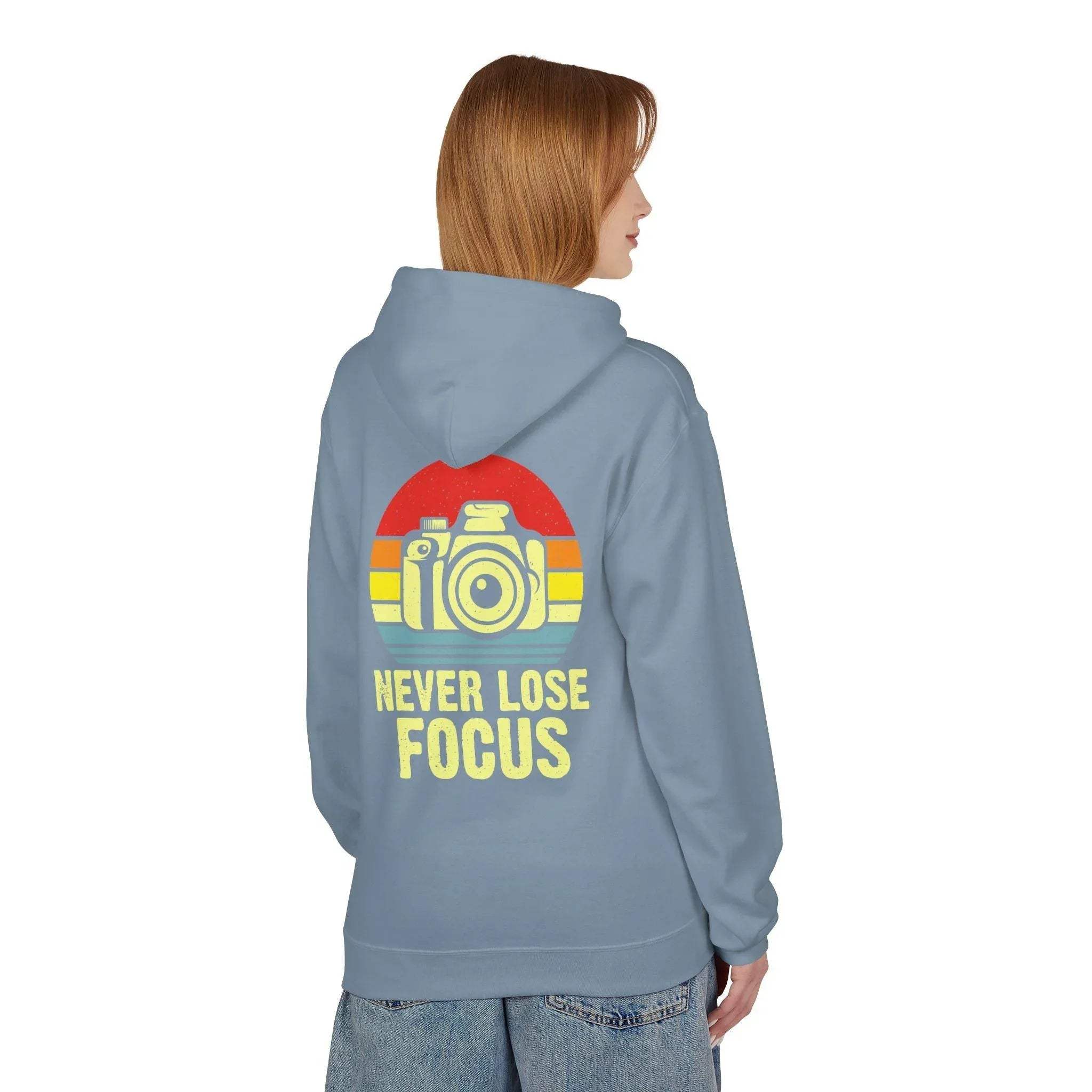 Ultimate Comfort Hoodie for Photographers: "Stay Focused" Fleece Design