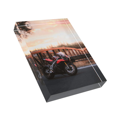 Aprilia RSV4 Motorcycle Acrylic Photo Block #007 - Throttle Designs