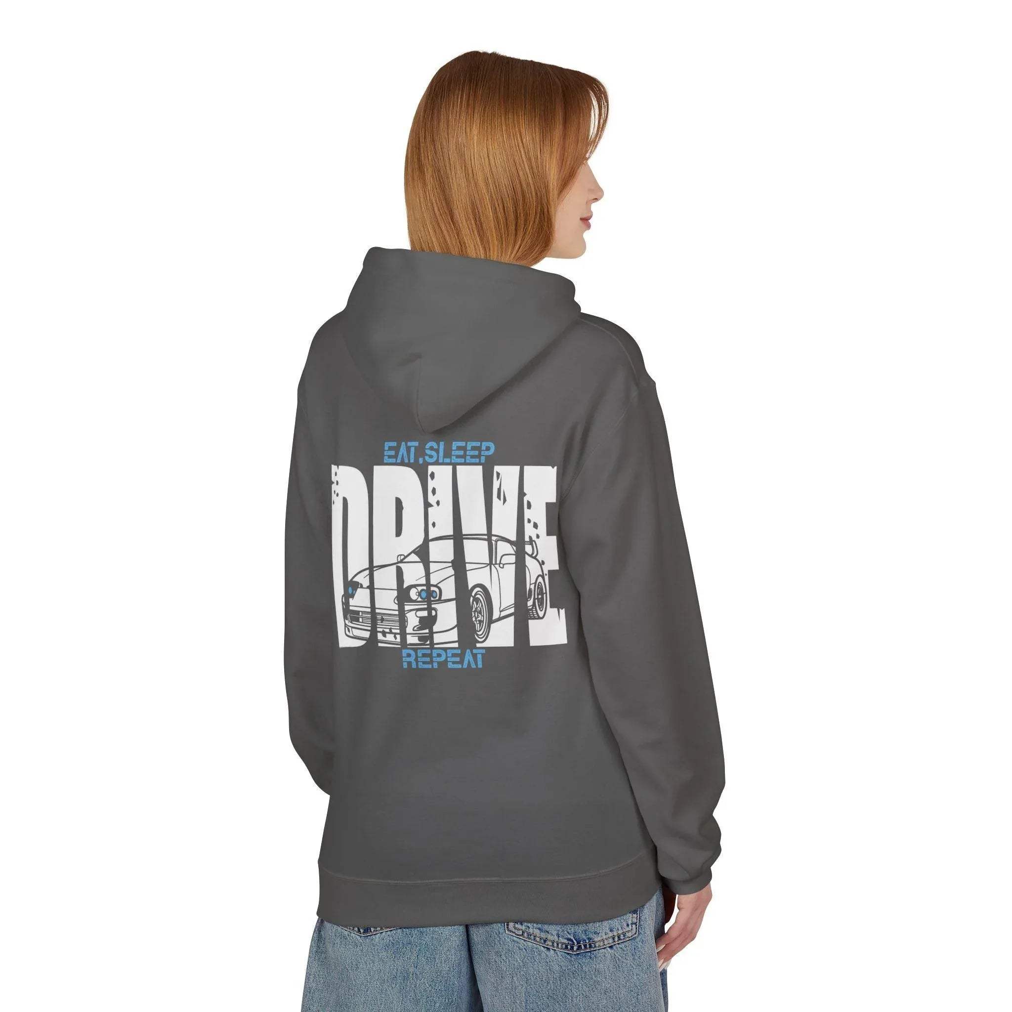 Toyota Supra Mk4 DRIVE Fleece Hoodie for Car Enthusiasts