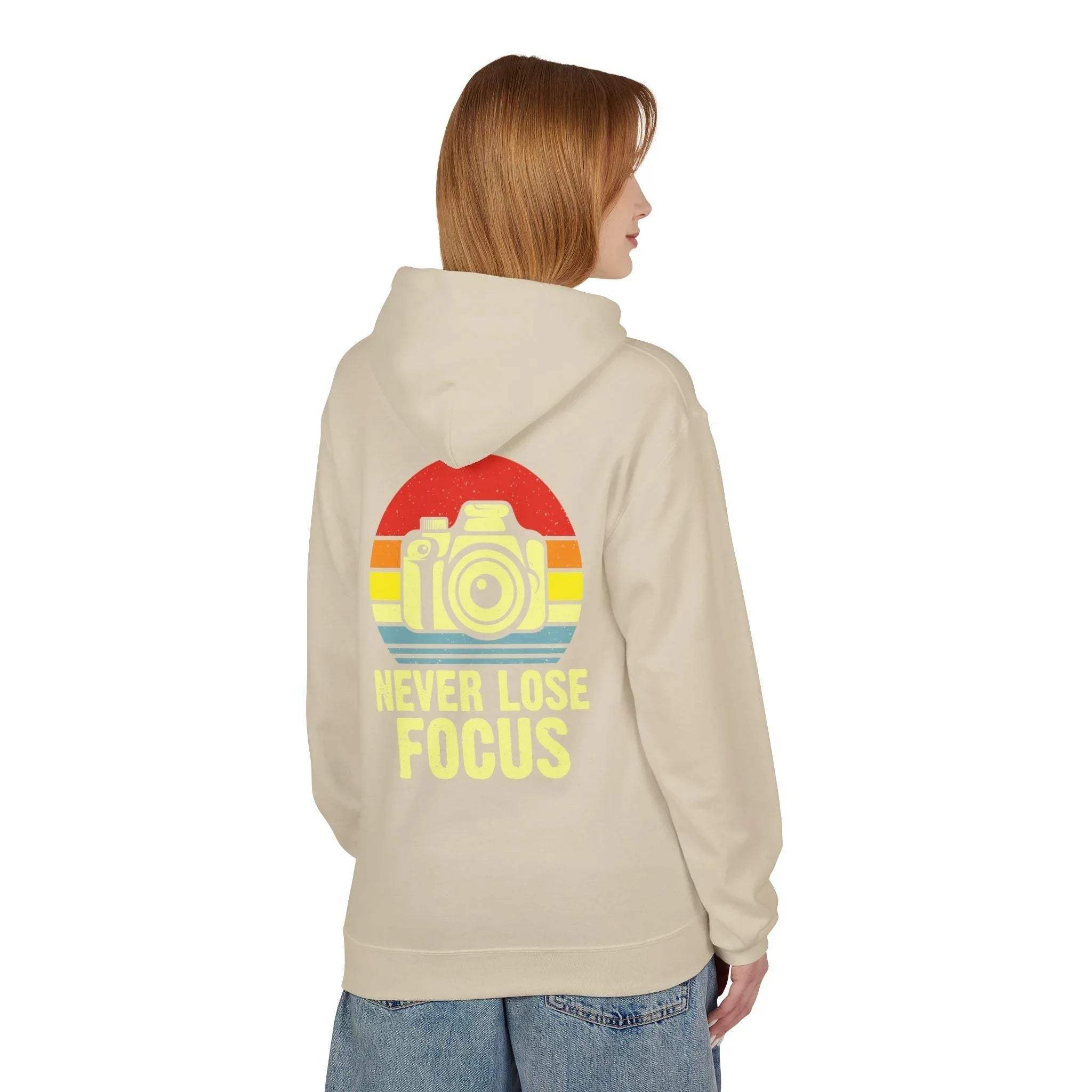 Ultimate Comfort Hoodie for Photographers: "Stay Focused" Fleece Design
