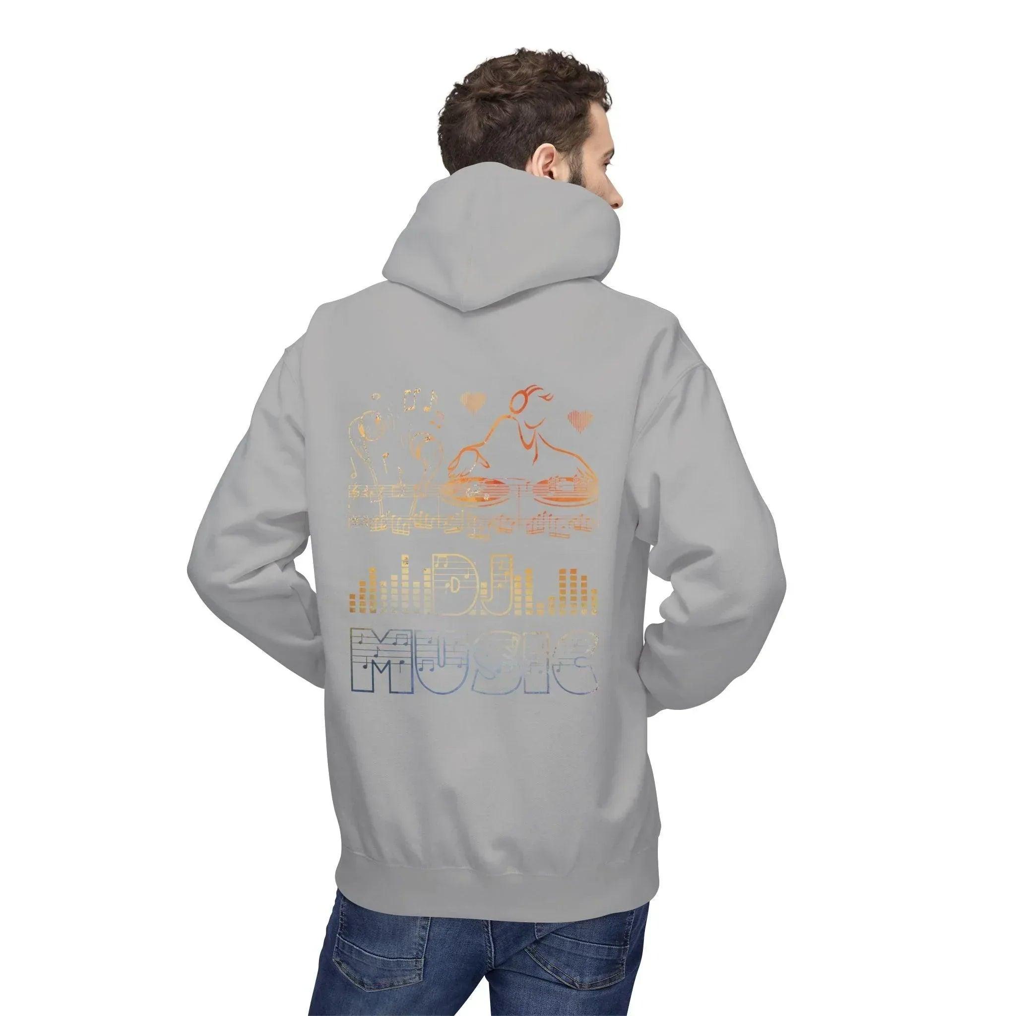 Ultimate DJ Music Lover's Fleece Hoodie: Comfort Meets Style