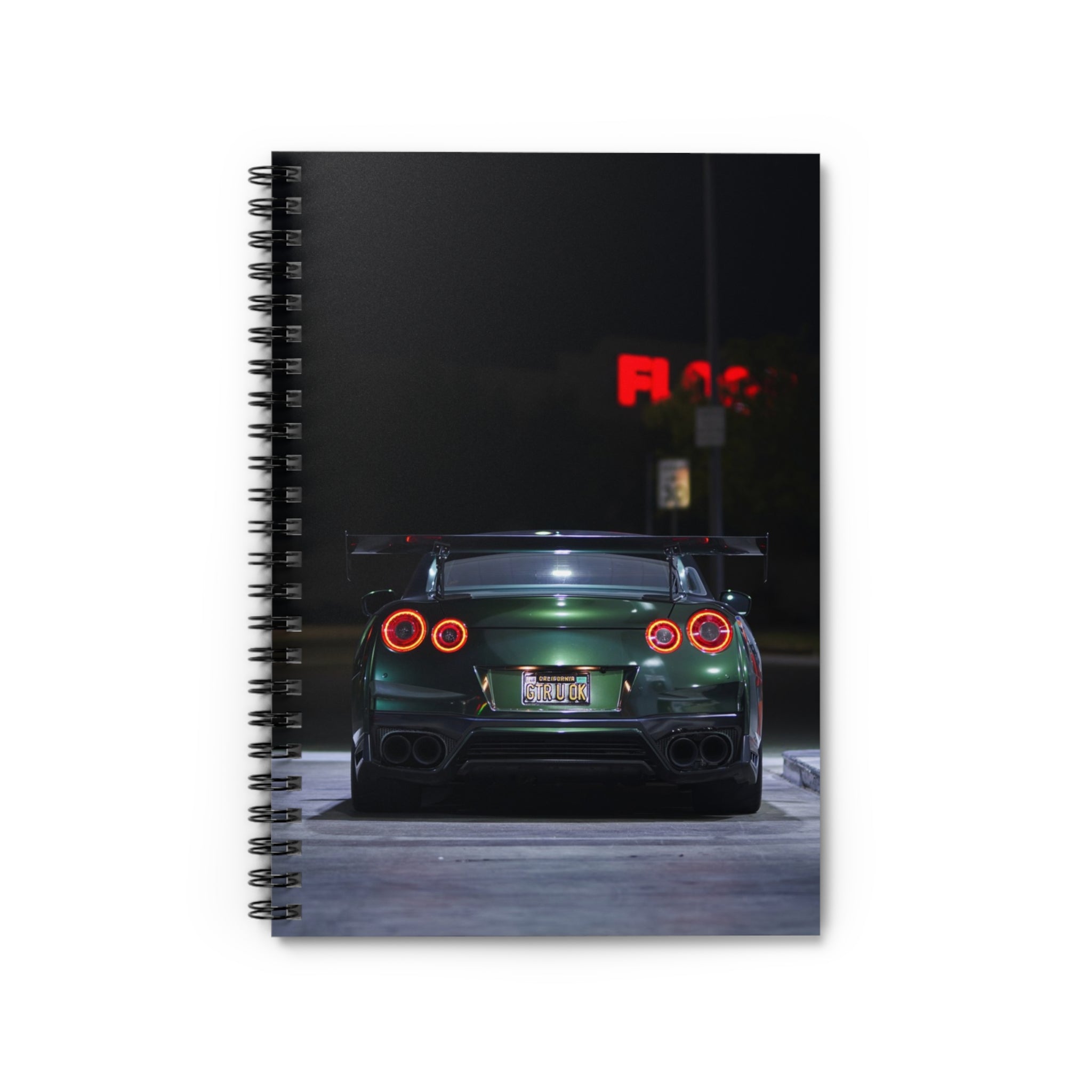 Nissan GTR R35 Automotive Spiral Notebook #005 - Throttle Designs