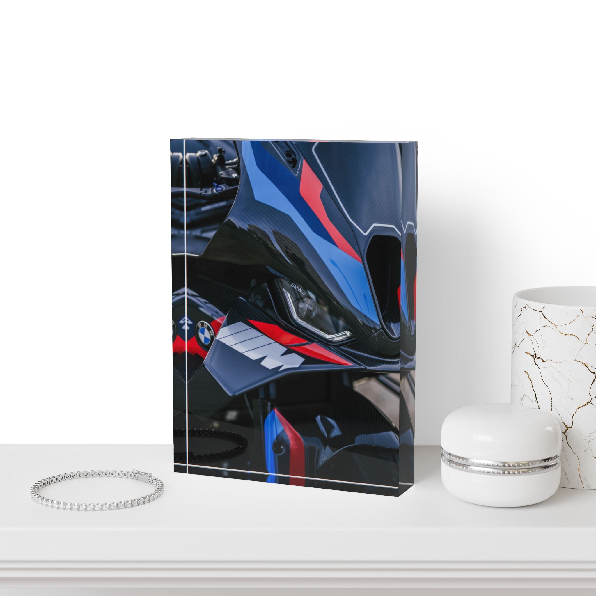 BMW M1000RR Motorcycle Acrylic Photo Block #006 - Throttle Designs