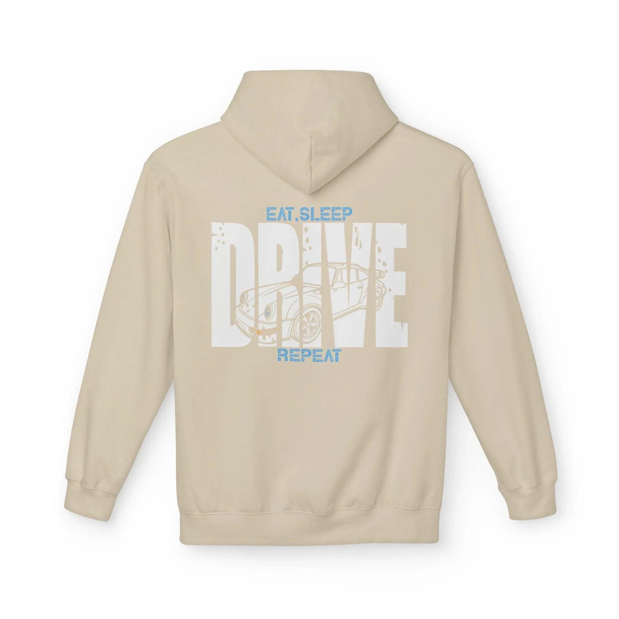 Classic Porsche 911 DRIVE Fleece Hoodie for Ultimate Comfort