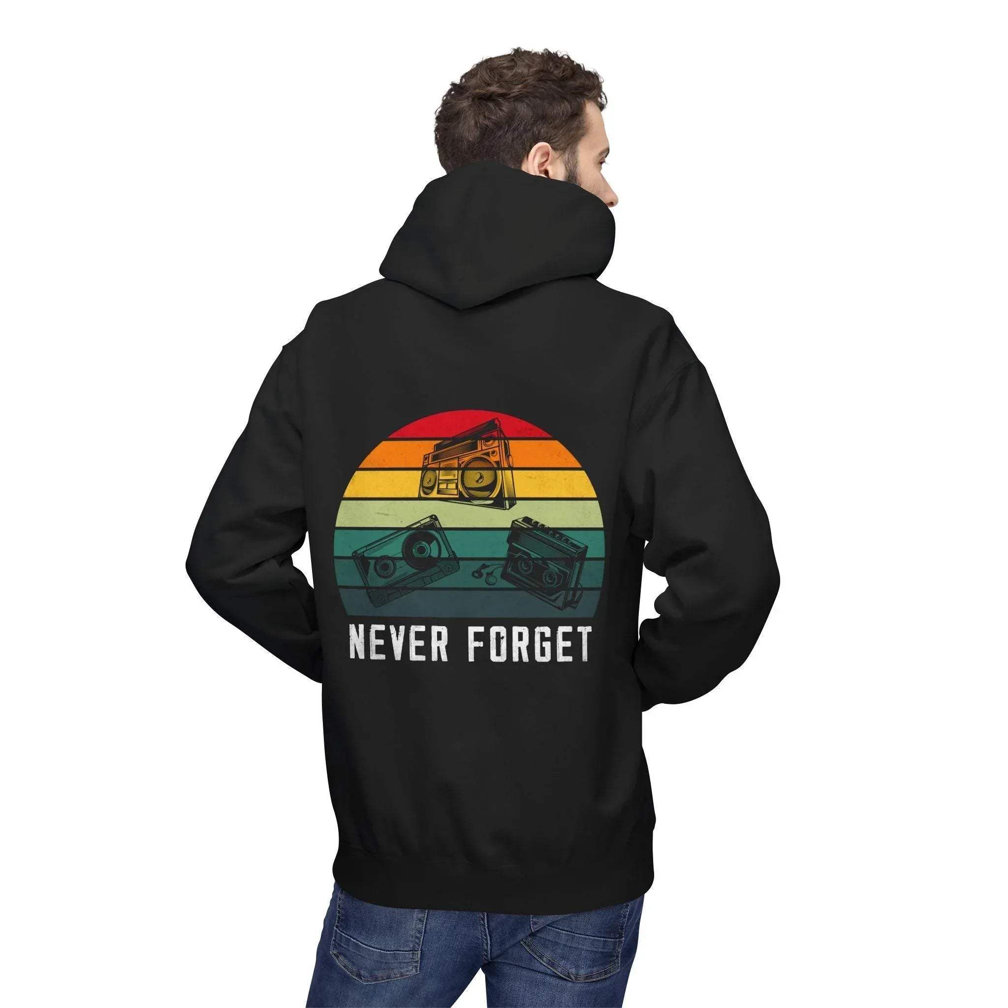 Cozy Vintage Vibes Music Fleece Hoodie for Ultimate Comfort