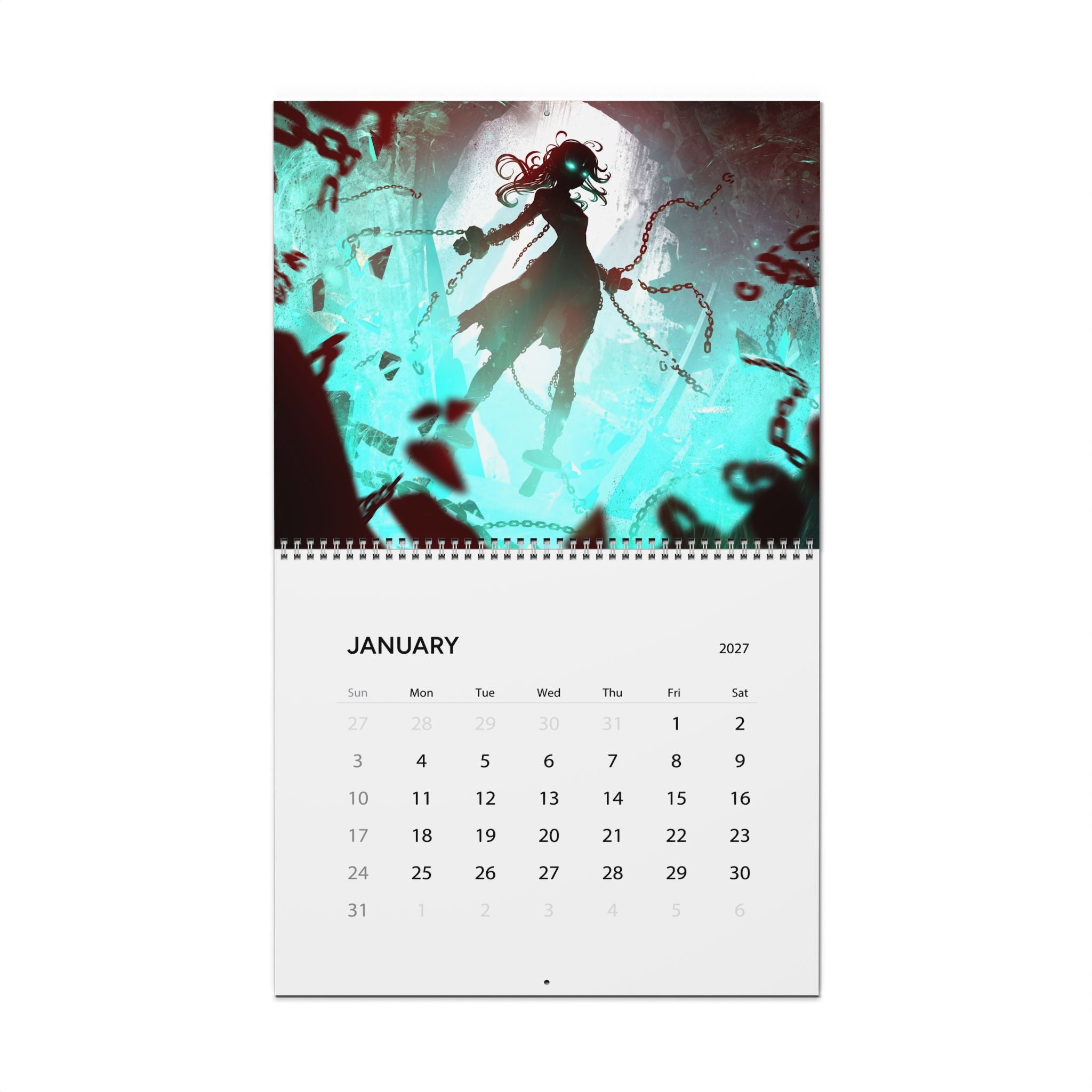 2027 Fantasy Character Wall Calendar – Mystical Artwork, Enchanted Worlds & Scenic Fantasy Art