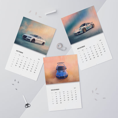 2027 Euro Car Artwork Calendar | Sports Car Wall Calendar
