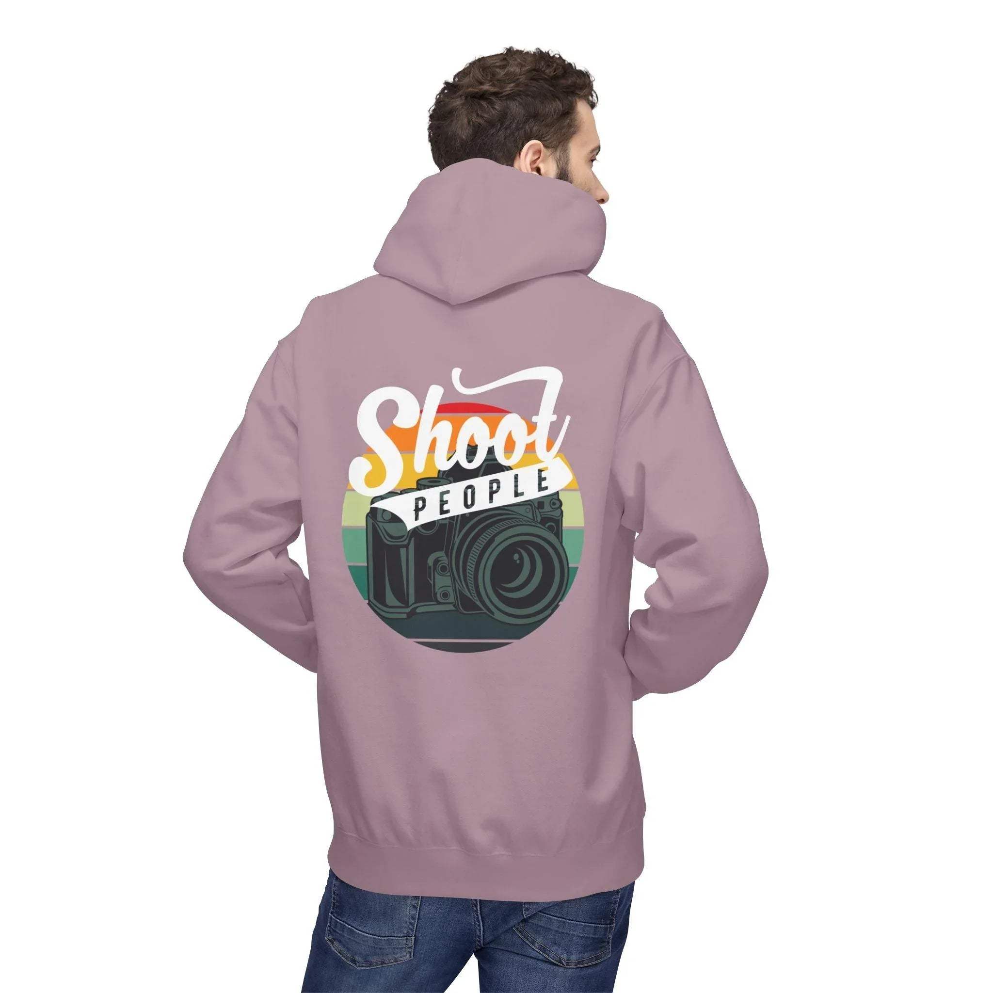 Creative Photographer's "Shoot People" Fleece Hoodie for Ultimate Comfort and Style