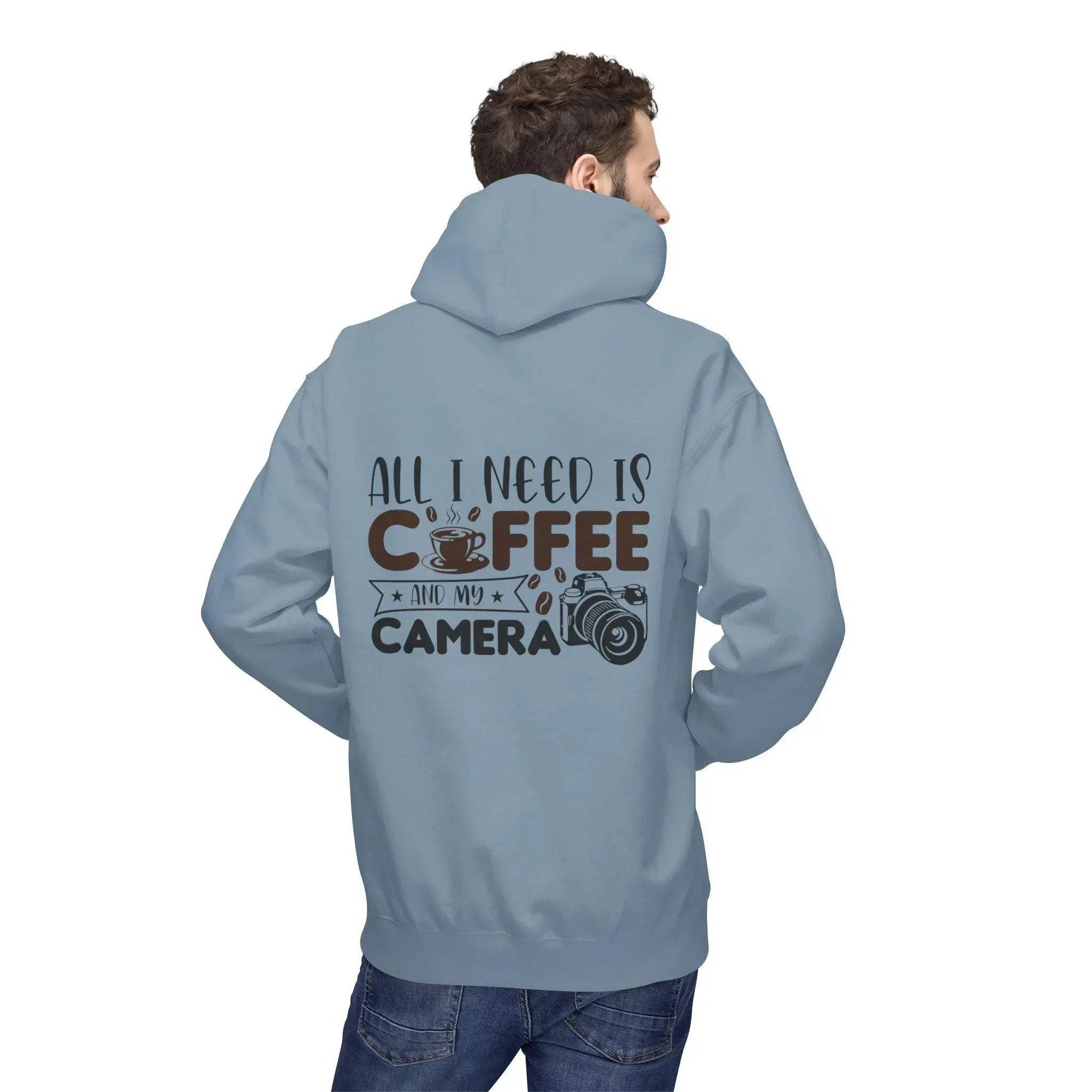 Cozy Photographer's Coffee Fleece Hoodie for Style and Comfort