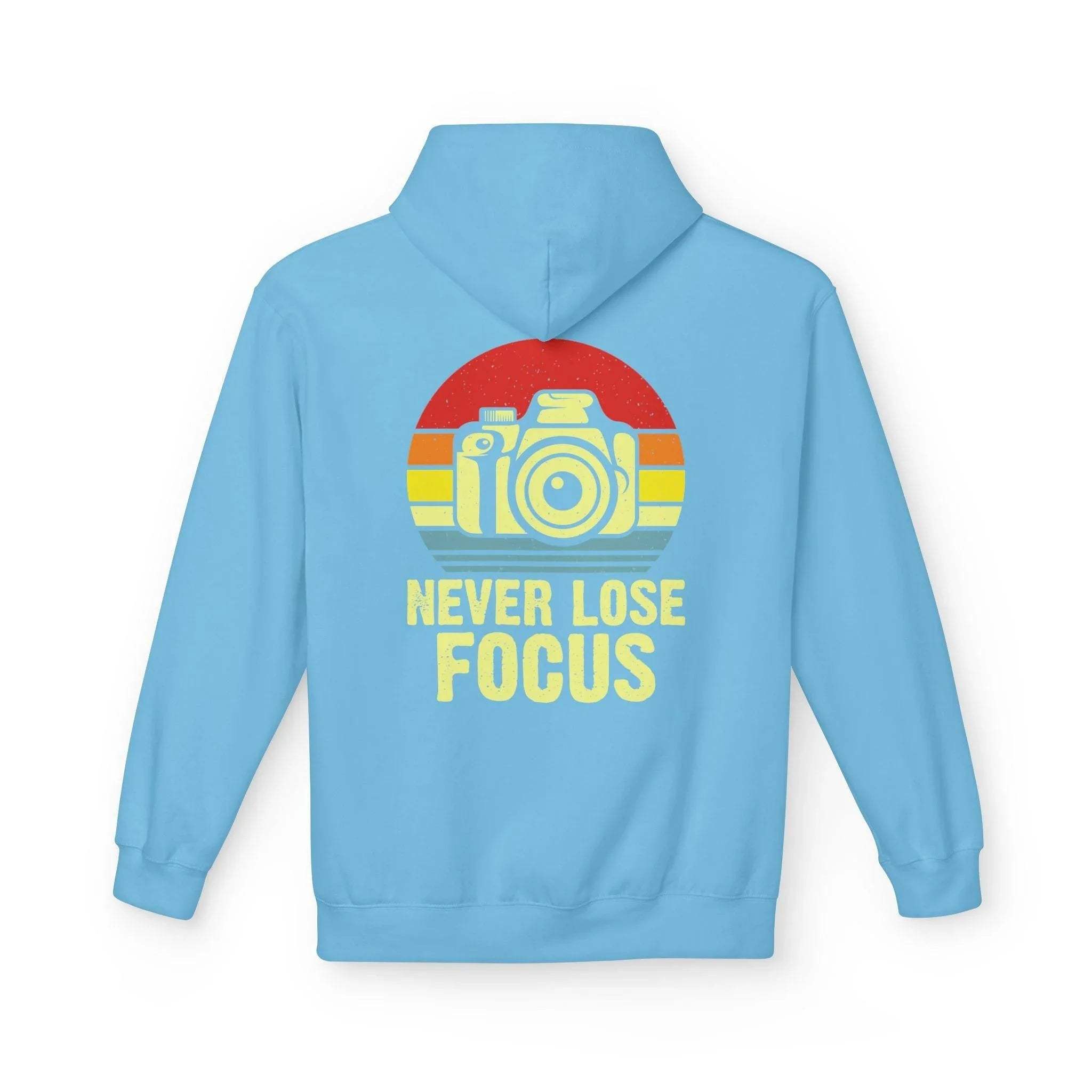 Ultimate Comfort Hoodie for Photographers: "Stay Focused" Fleece Design