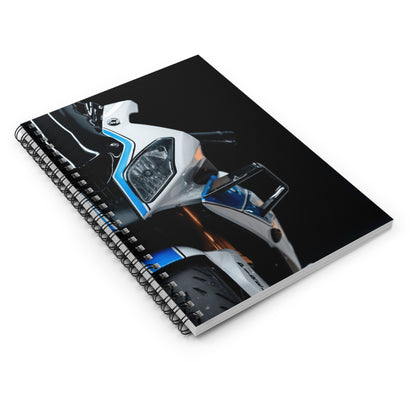 BMW S1000RR HP4 Motorcycle Spiral Notebook #011 - Throttle Designs